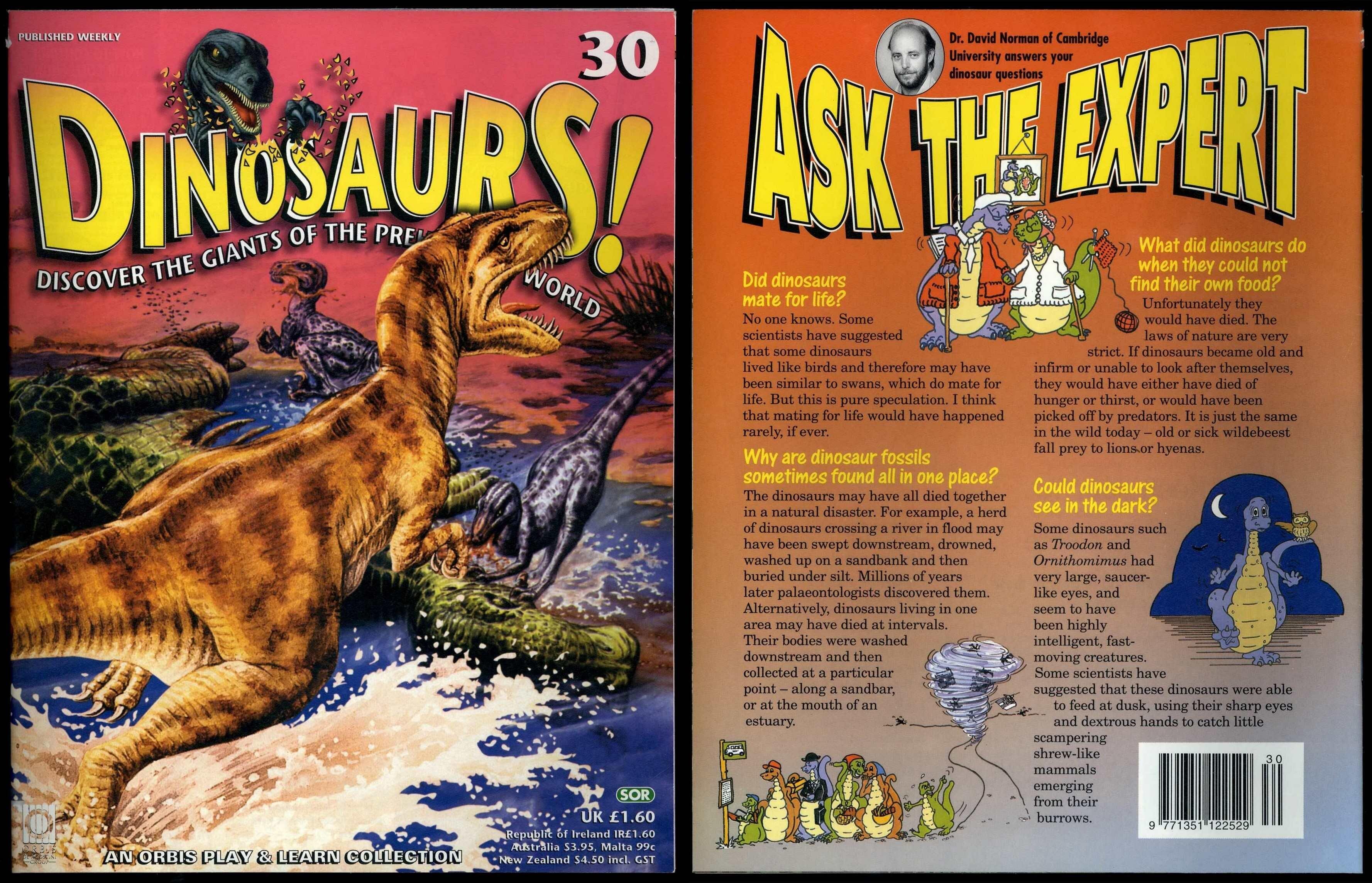 Dinosaurs! #30 Orbis Play & Learn Partwork Magazine