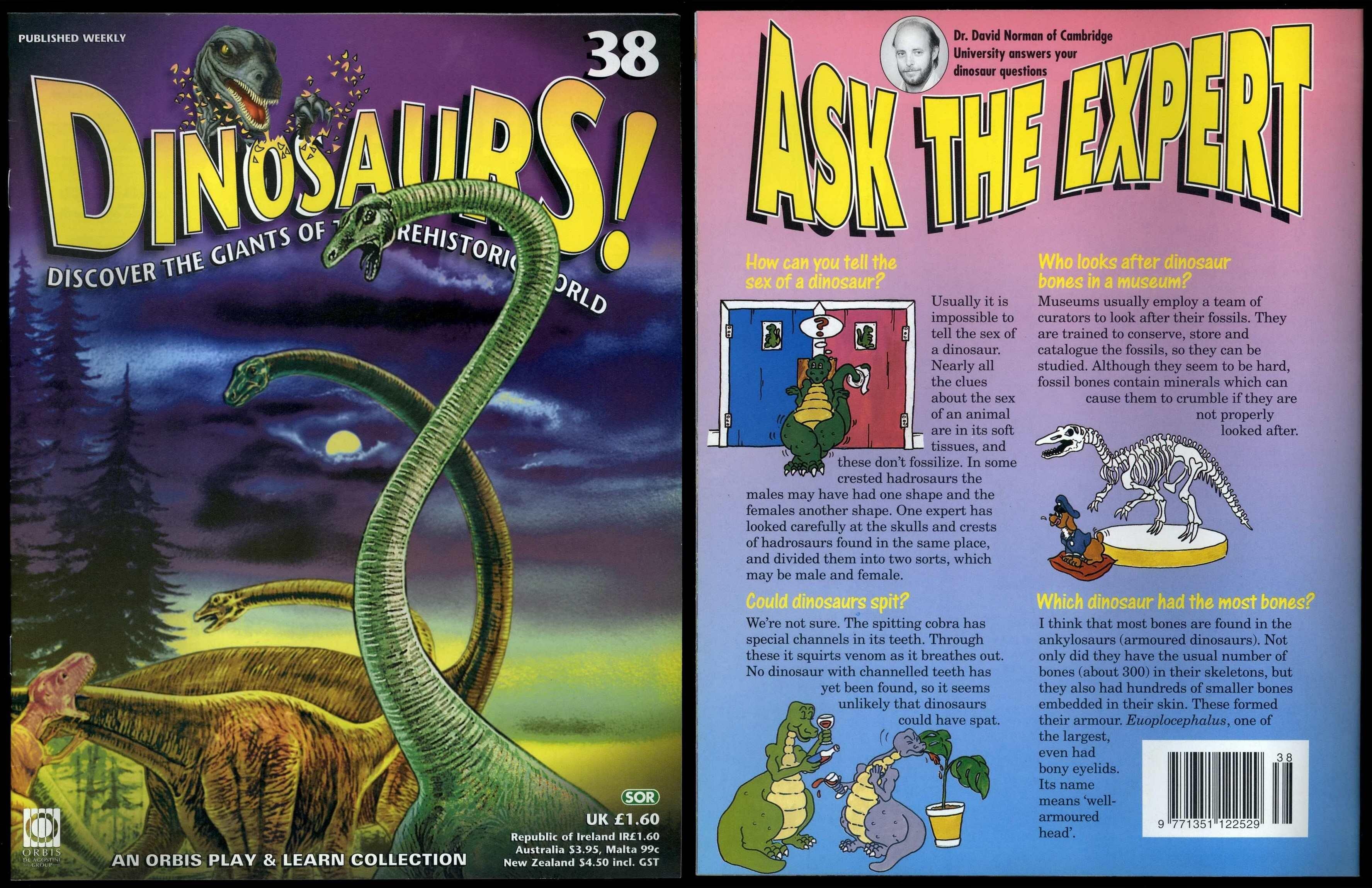 Dinosaurs! #38 Orbis Play & Learn Partwork Magazine