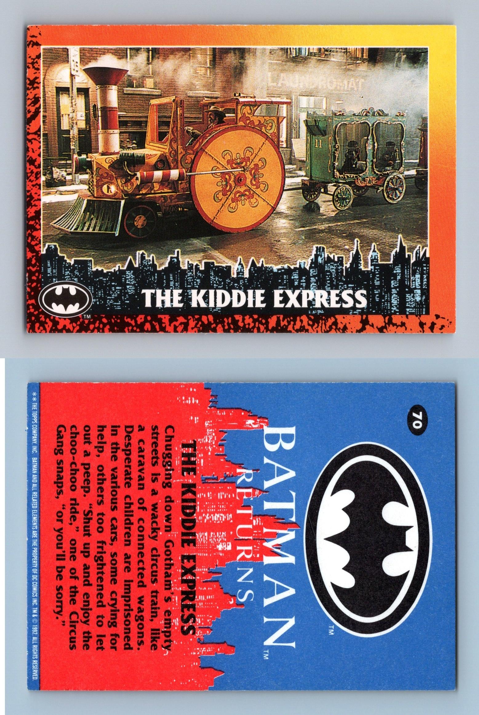 The Kiddie Express #70 Batman Returns 1992 Topps Trading Card