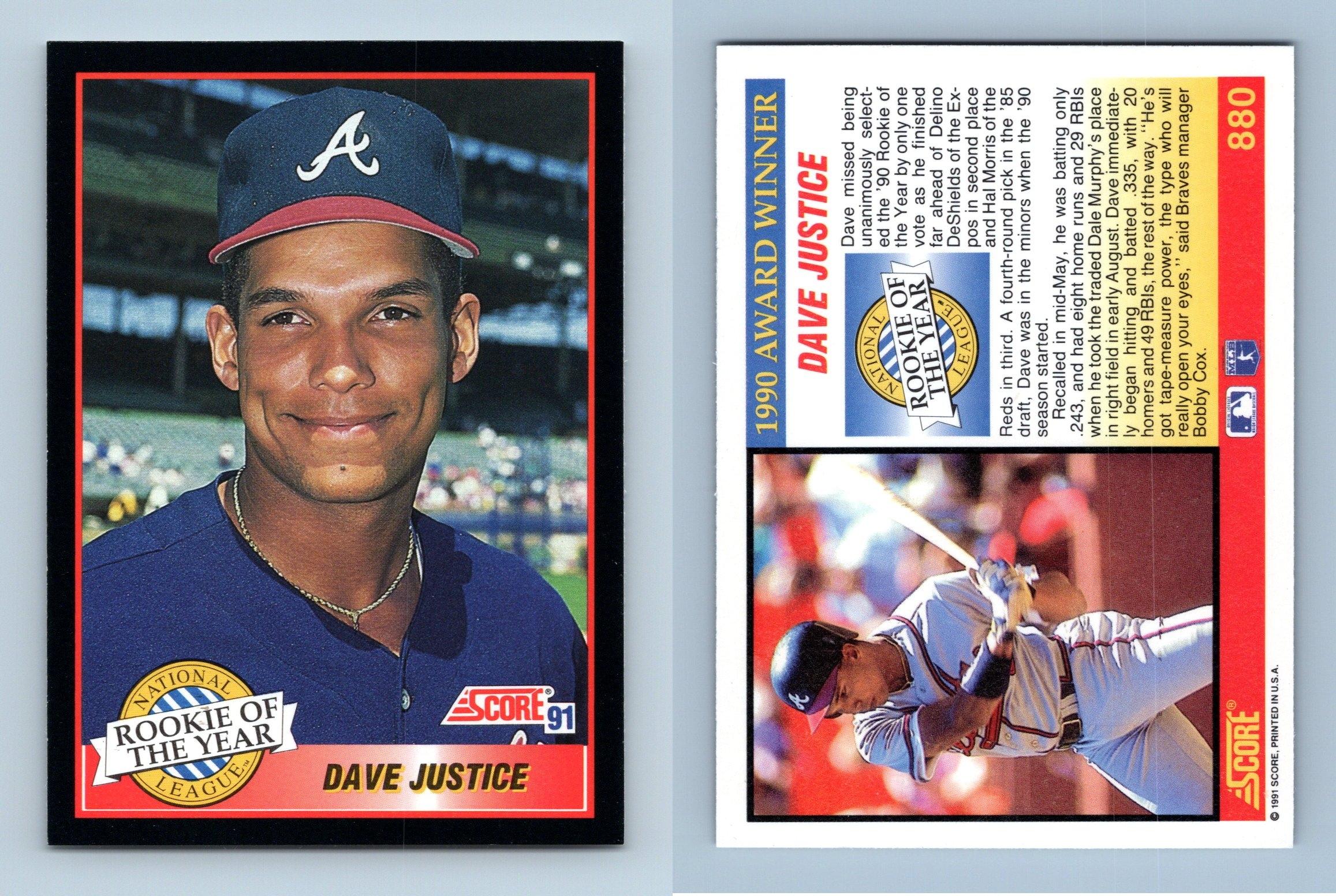 David Justice Rookie Card Baseball Cards