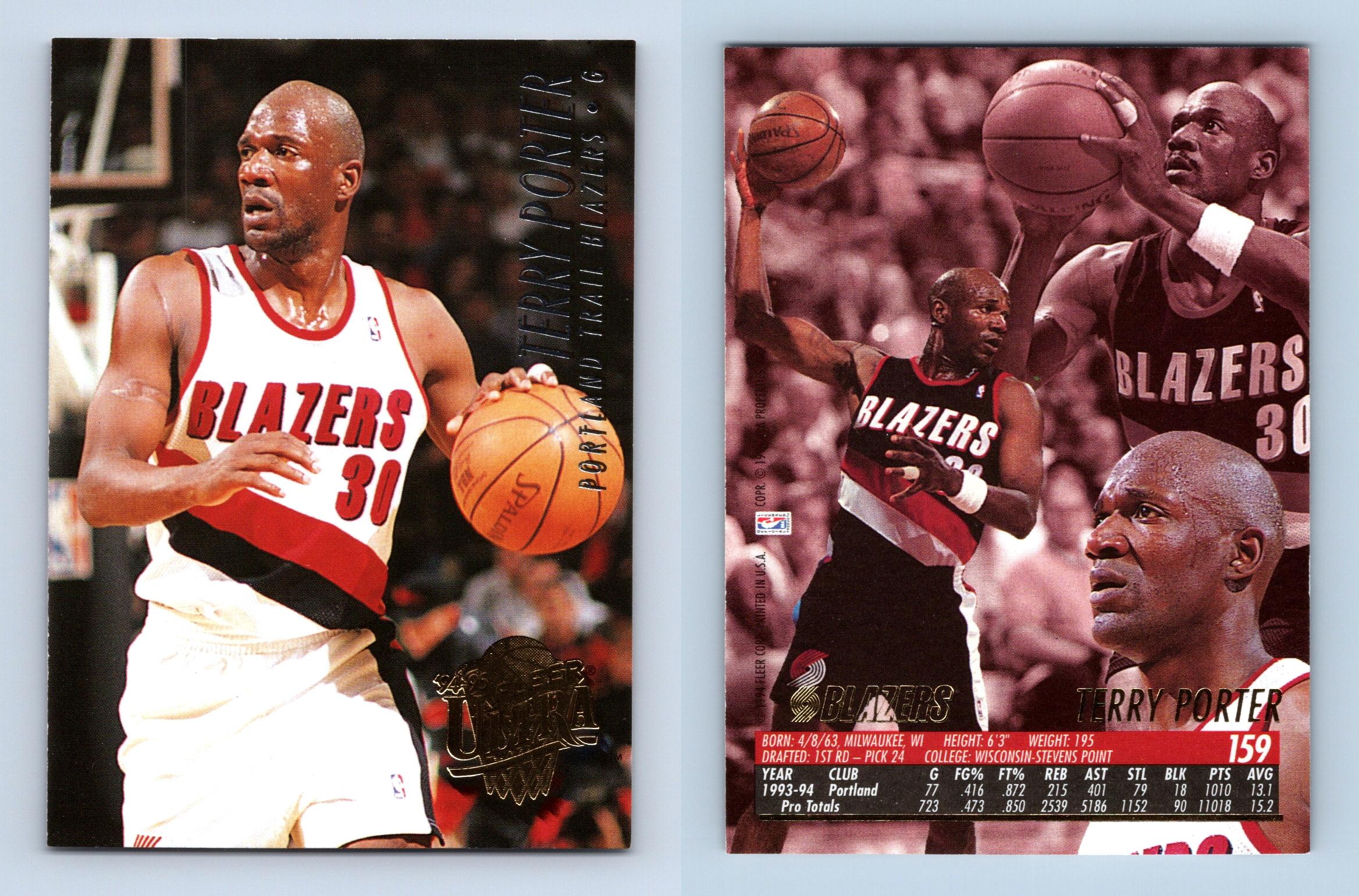 Terry Porter - Blazers #159 Fleer Ultra 1994-5 Basketball Trading Card