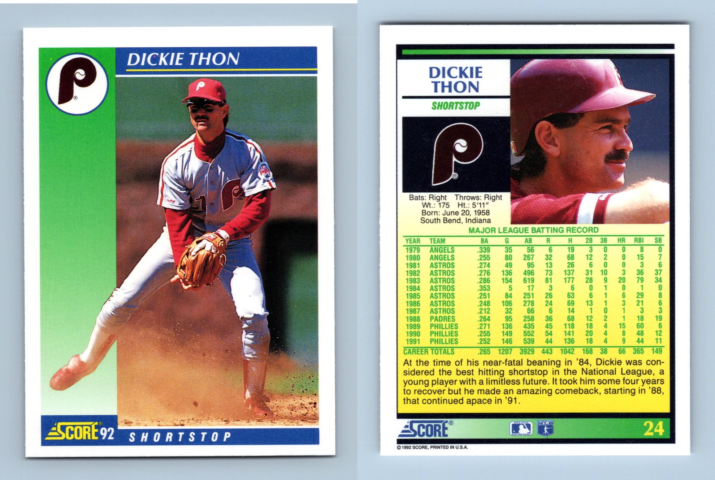 Kenny Lofton - Astros - #845 Score 1992 Baseball Trading Card