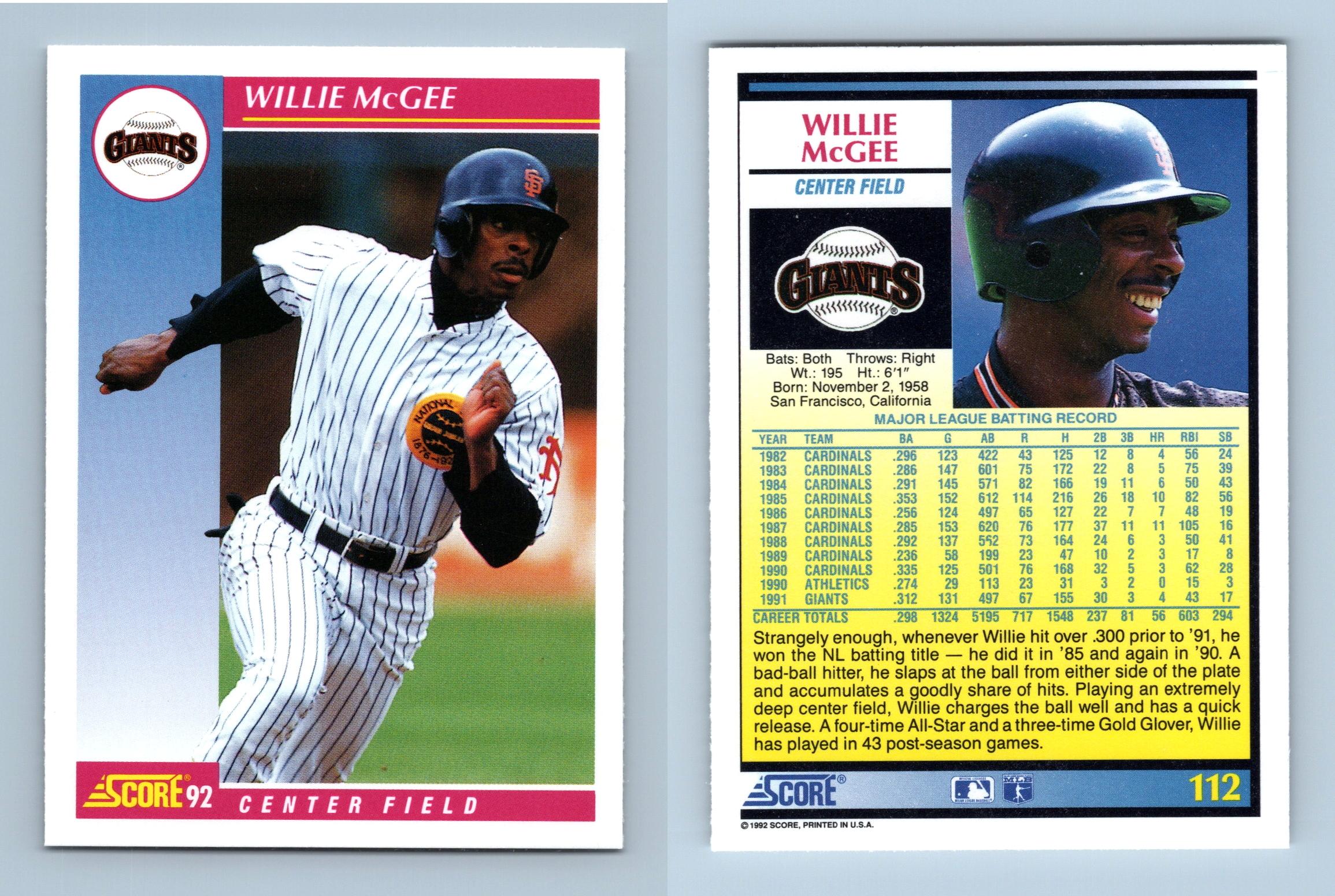 Kenny Lofton - Astros - #845 Score 1992 Baseball Trading Card