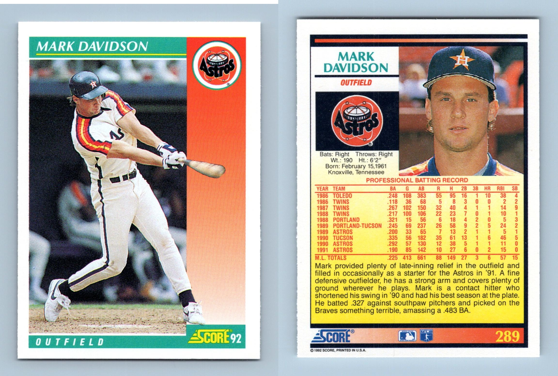 Brett Butler - #778 Score 1992 Baseball All Star Trading Card