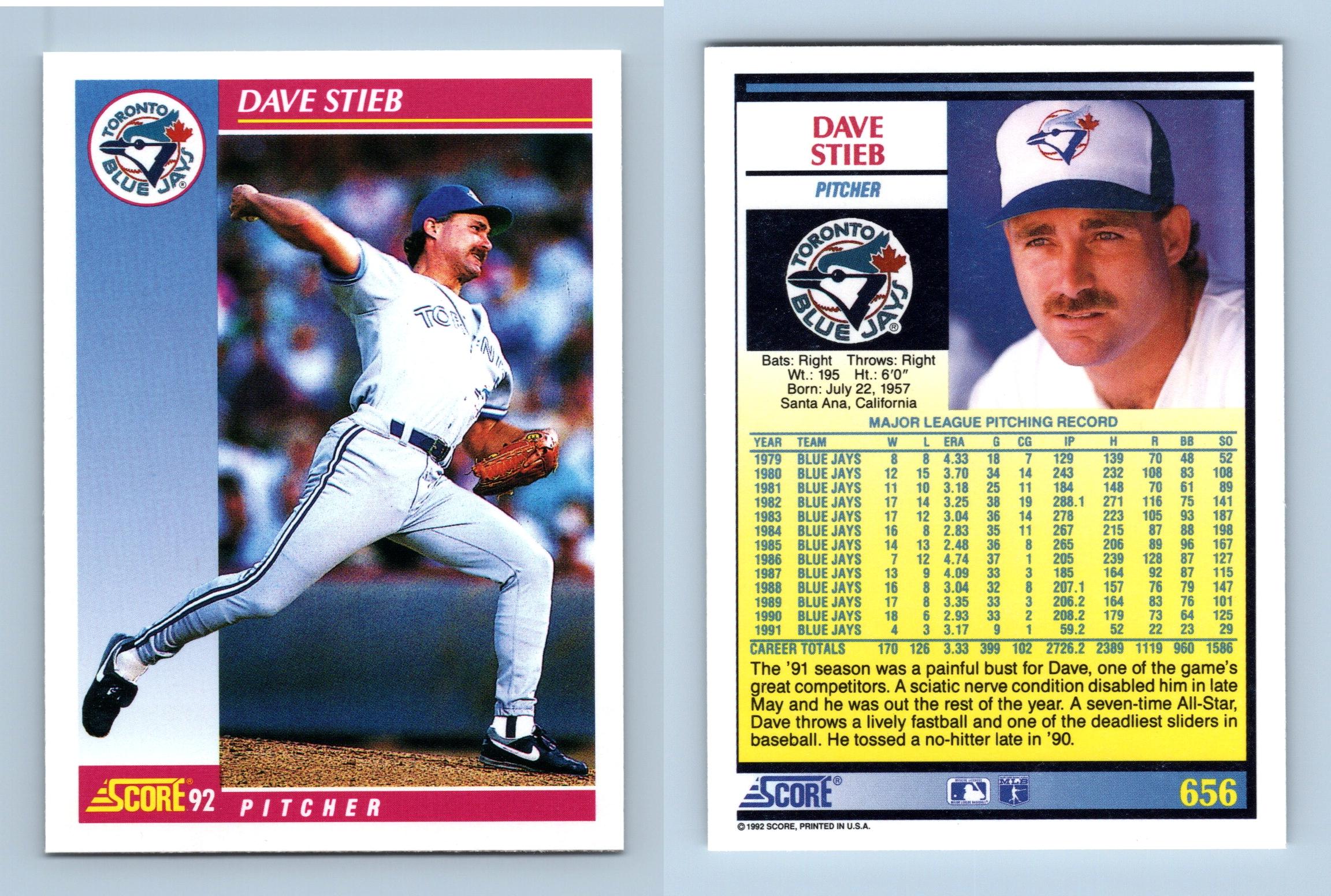  1987 Topps # 90 Dave Stieb Toronto Blue Jays (Baseball