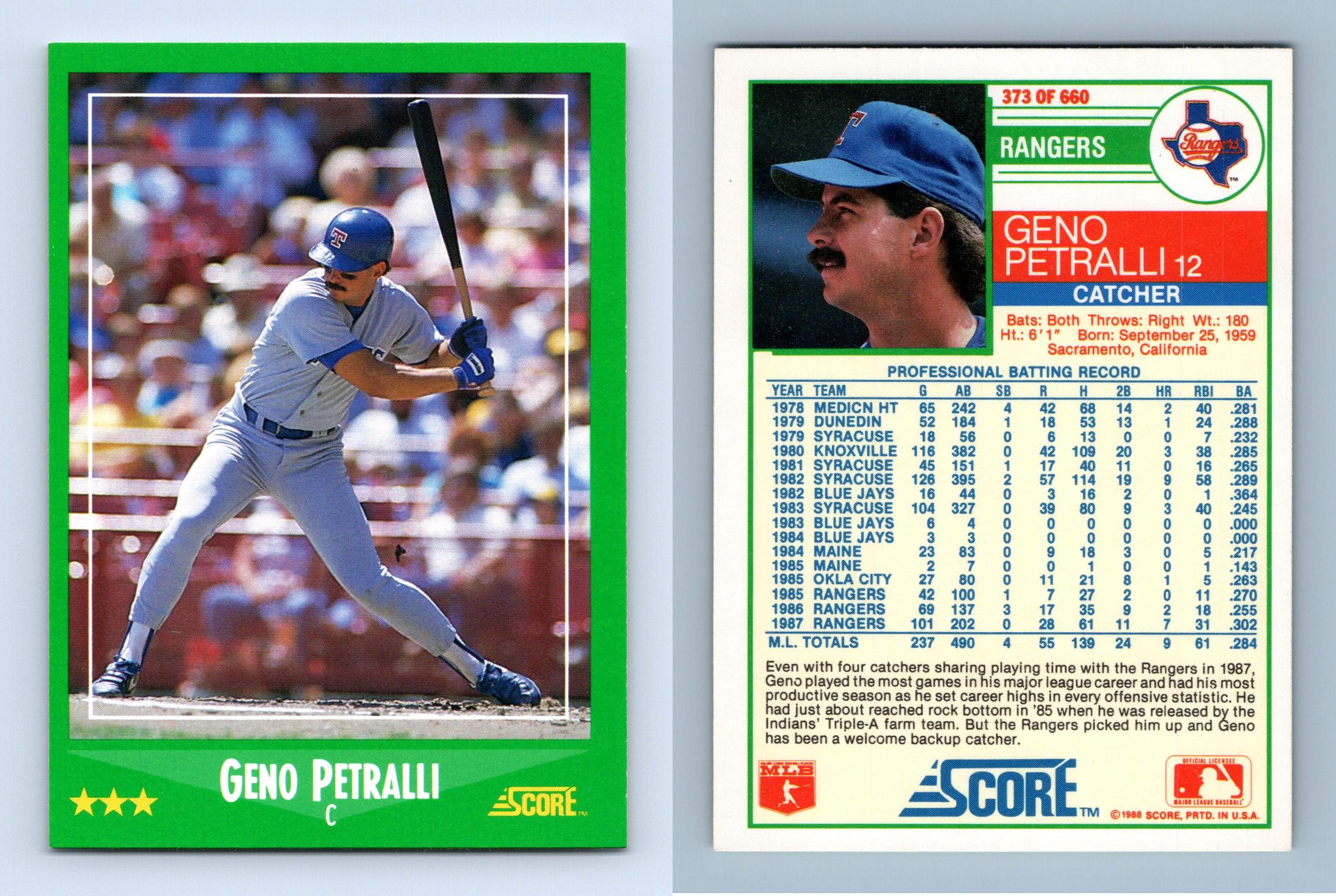 Terry Puhl - Astros #282 Score 1988 Baseball Trading Card