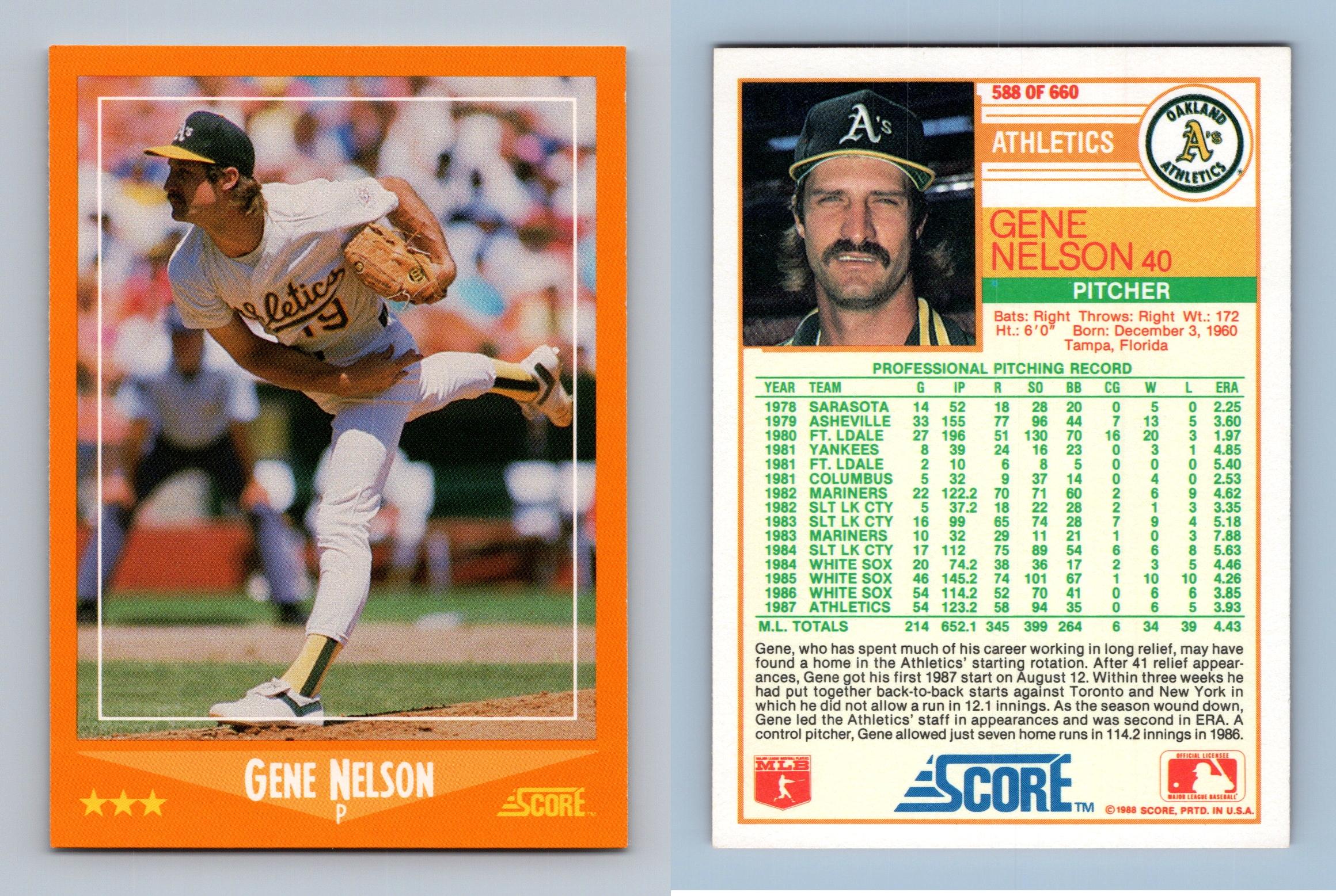 David Cone - Mets #49 Score 1988 Baseball Trading Card
