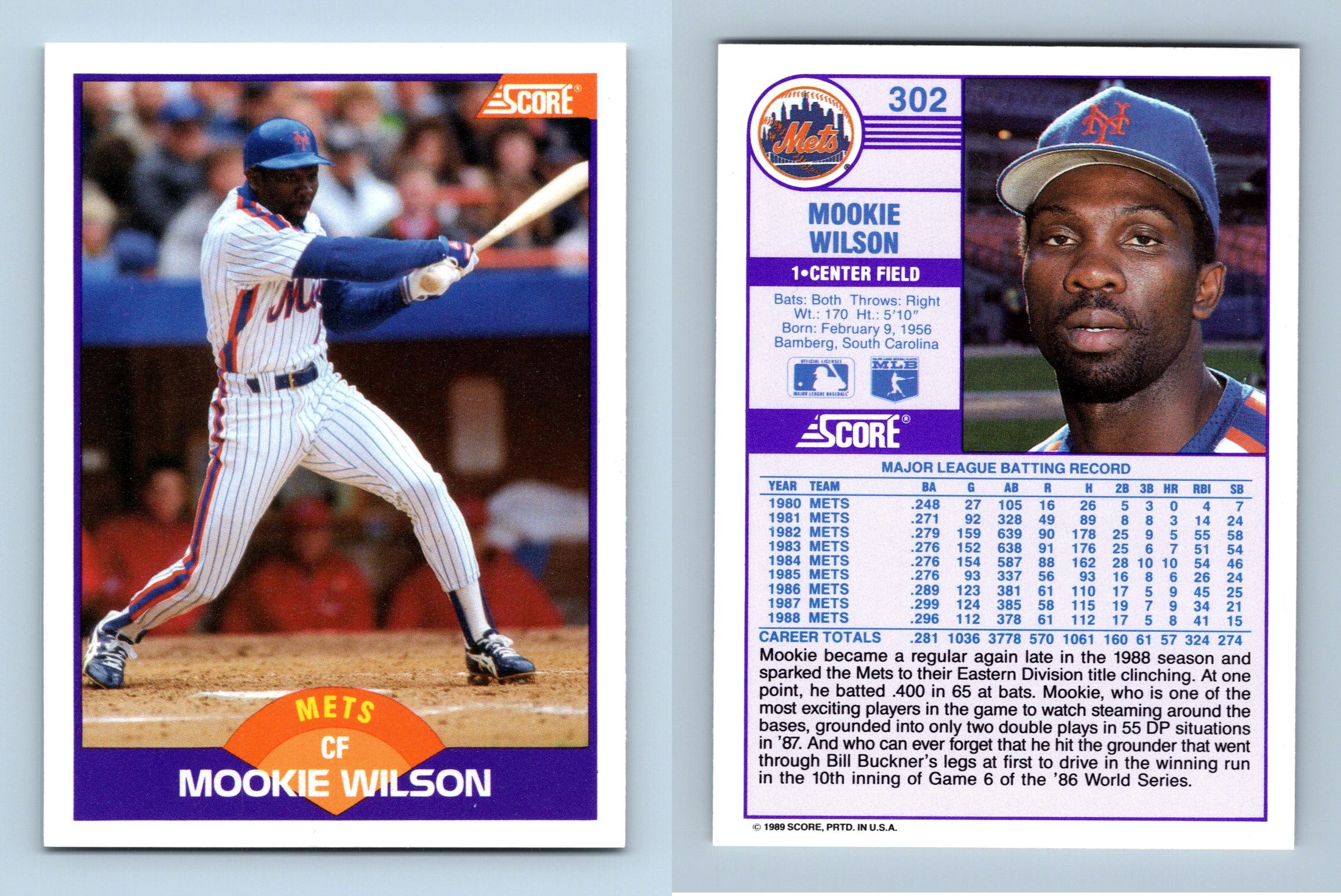 Mookie Wilson Baseball Cards