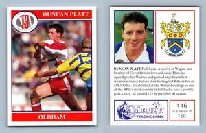 C247 David Watson #42 Merlin Rugby Football League 1991 Trade Card 