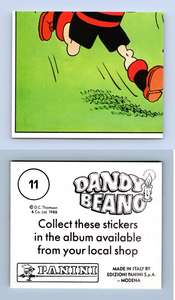 C1490 Dandy Beano #126 Panini 1988 Sticker Biffo The Bear 