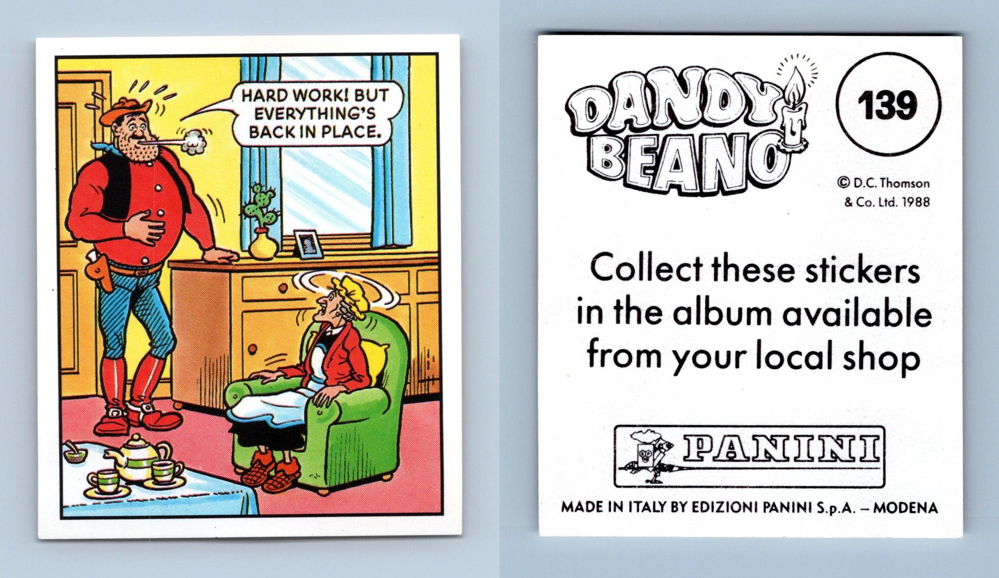 Desperate Dan #139 Dandy & Beano Celebration 1988 Panini Sticker