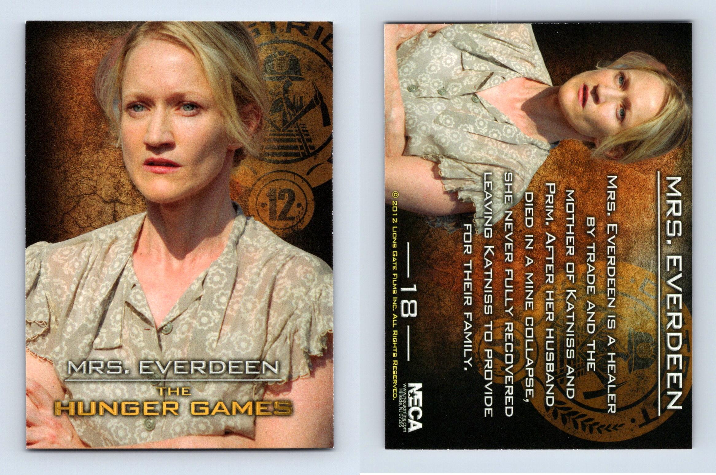 Mrs Everdeen #18 The Hunger Games 2012 NECA Trading Card