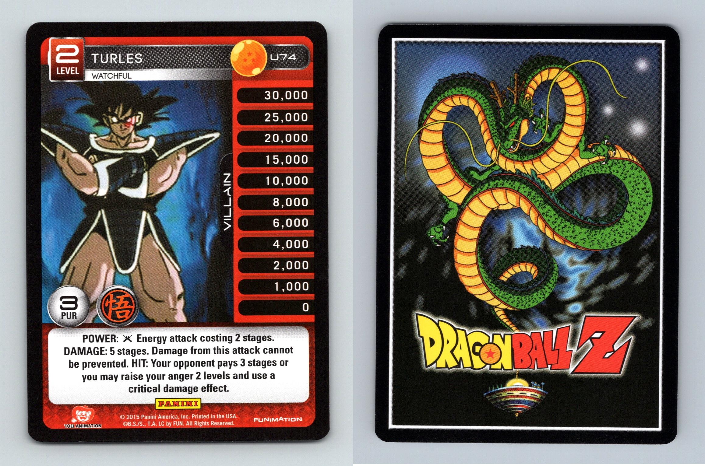 Dragon Ball Z Panini Movie 2015 card list