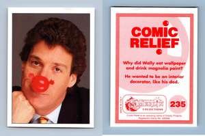 Comic Relief #62 Merlin 1995 Angus Deayton Foil Sticker C845