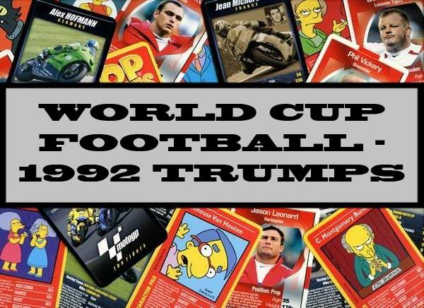 World Cup Football - 1992 Waddingtons