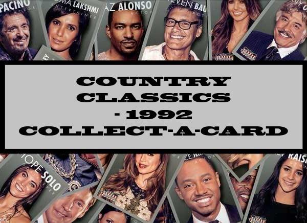 Country Classics - 1992 Collect-A-Card