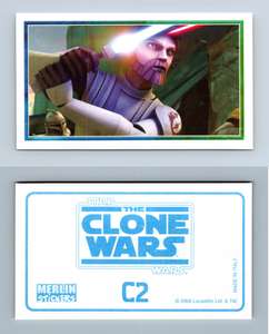 #162 Star Wars The Clone Wars C382 2008 Merlin Sticker 