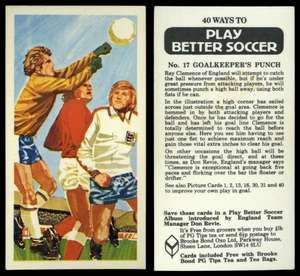 N°6 TURNING BROOKE BOND TEA CARD PLAY BETTER SOCCER FOOTBALL 1976 