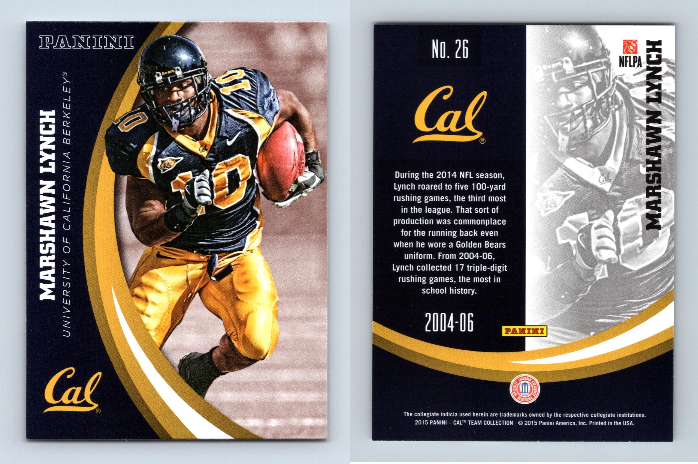 Marshawn Lynch California Golden Bears Jersey, Marshawn Lynch