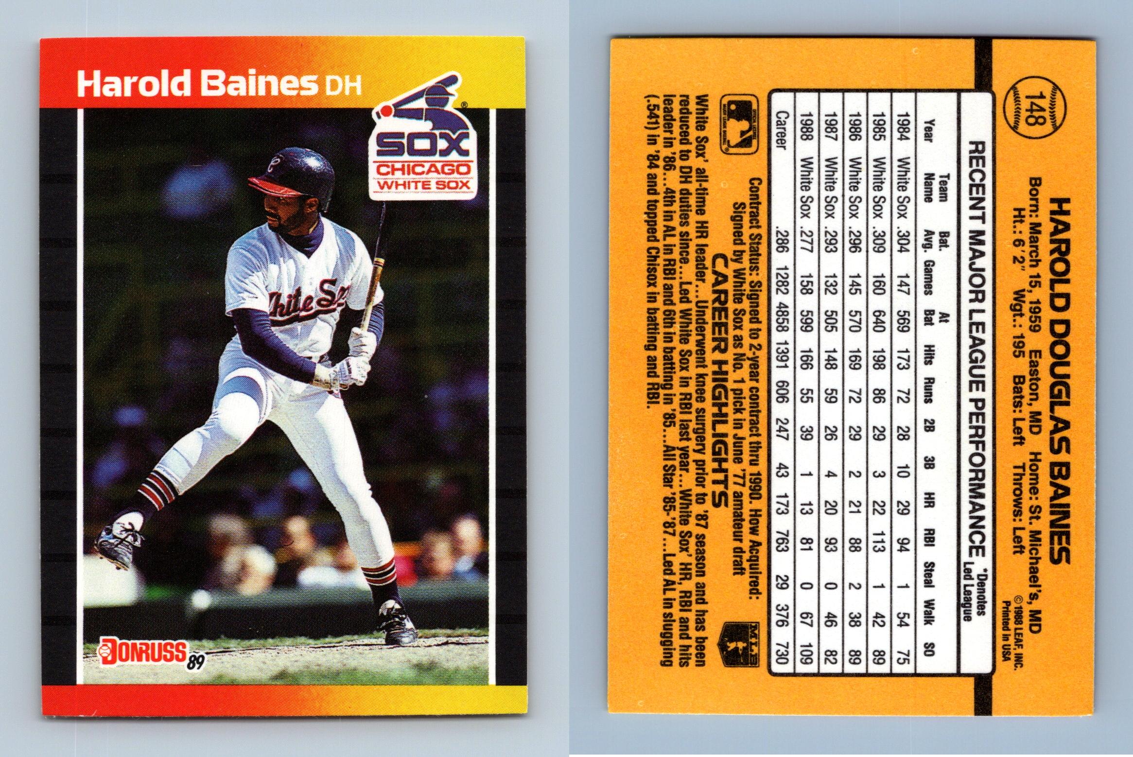  Exclusive Harold Baines Baseball Card Donruss Baseball