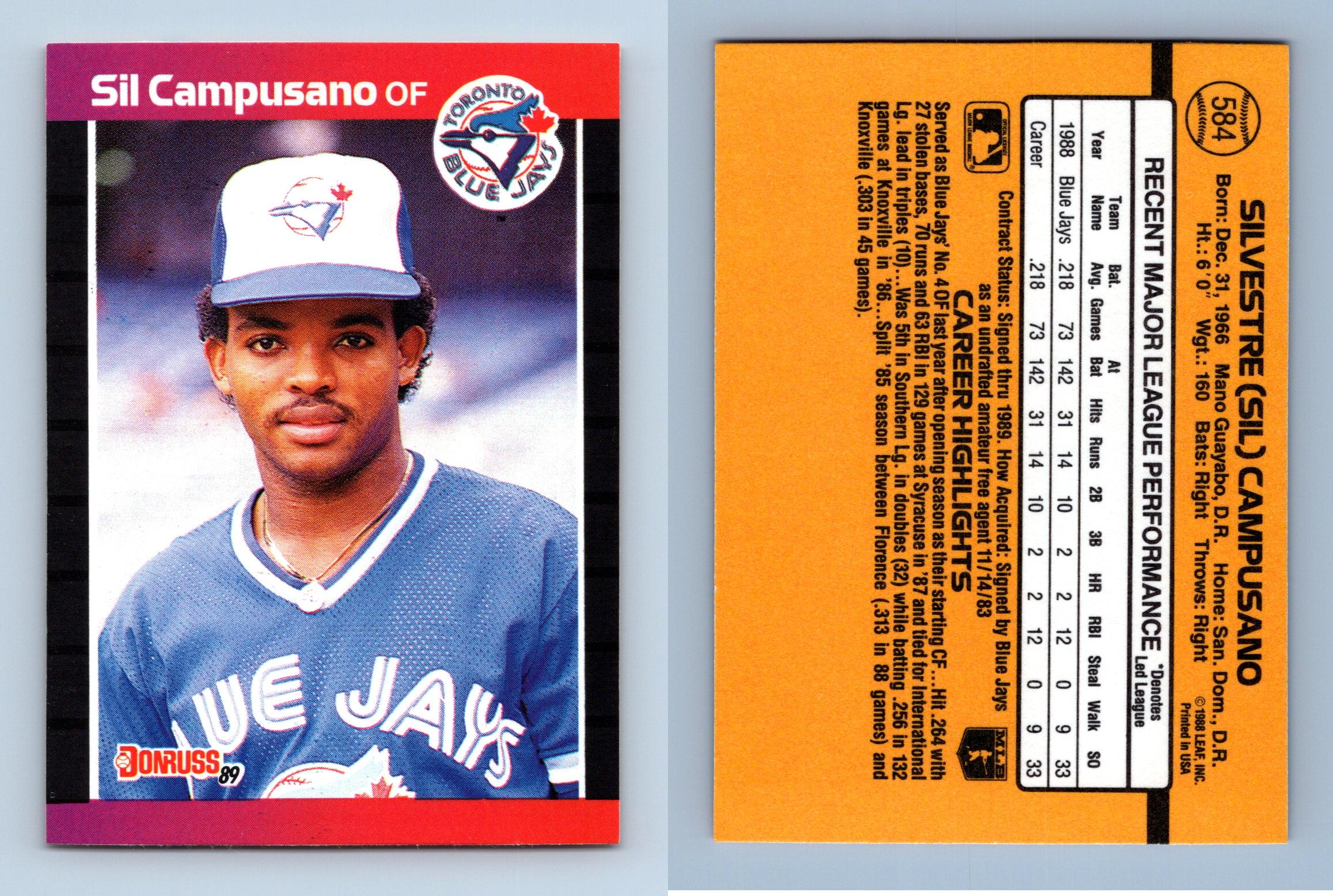 Tony Fernandez - Blue Jays #206 Donruss 1989 Baseball Trading Card