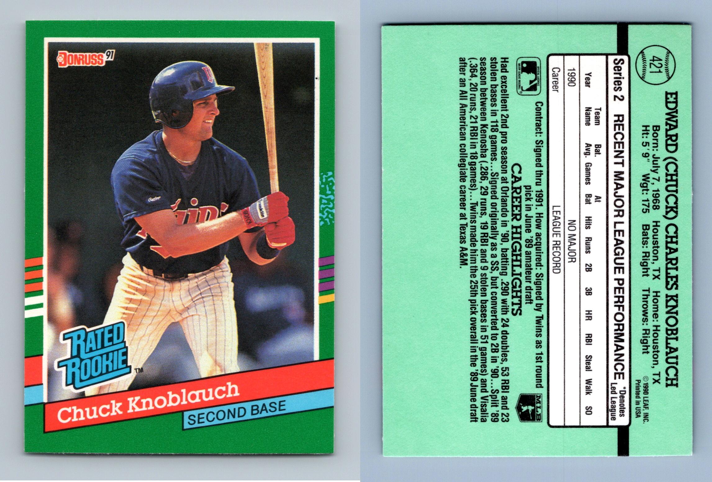 Chuck Knoblauch Cards  Trading Card Database