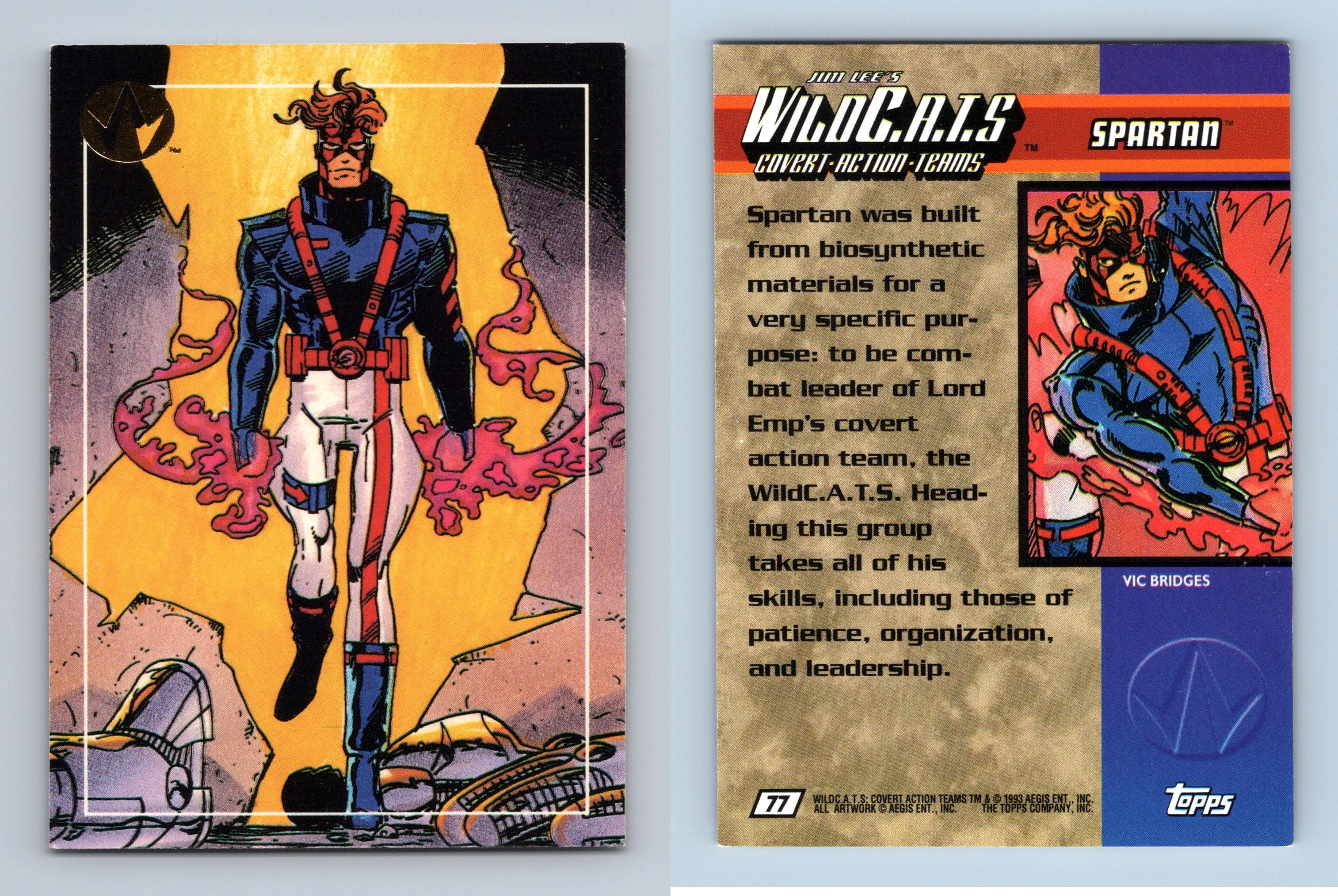 Spartan #64 Jim Lee's Wild C.A.T.S 1993 Topps Trading Card