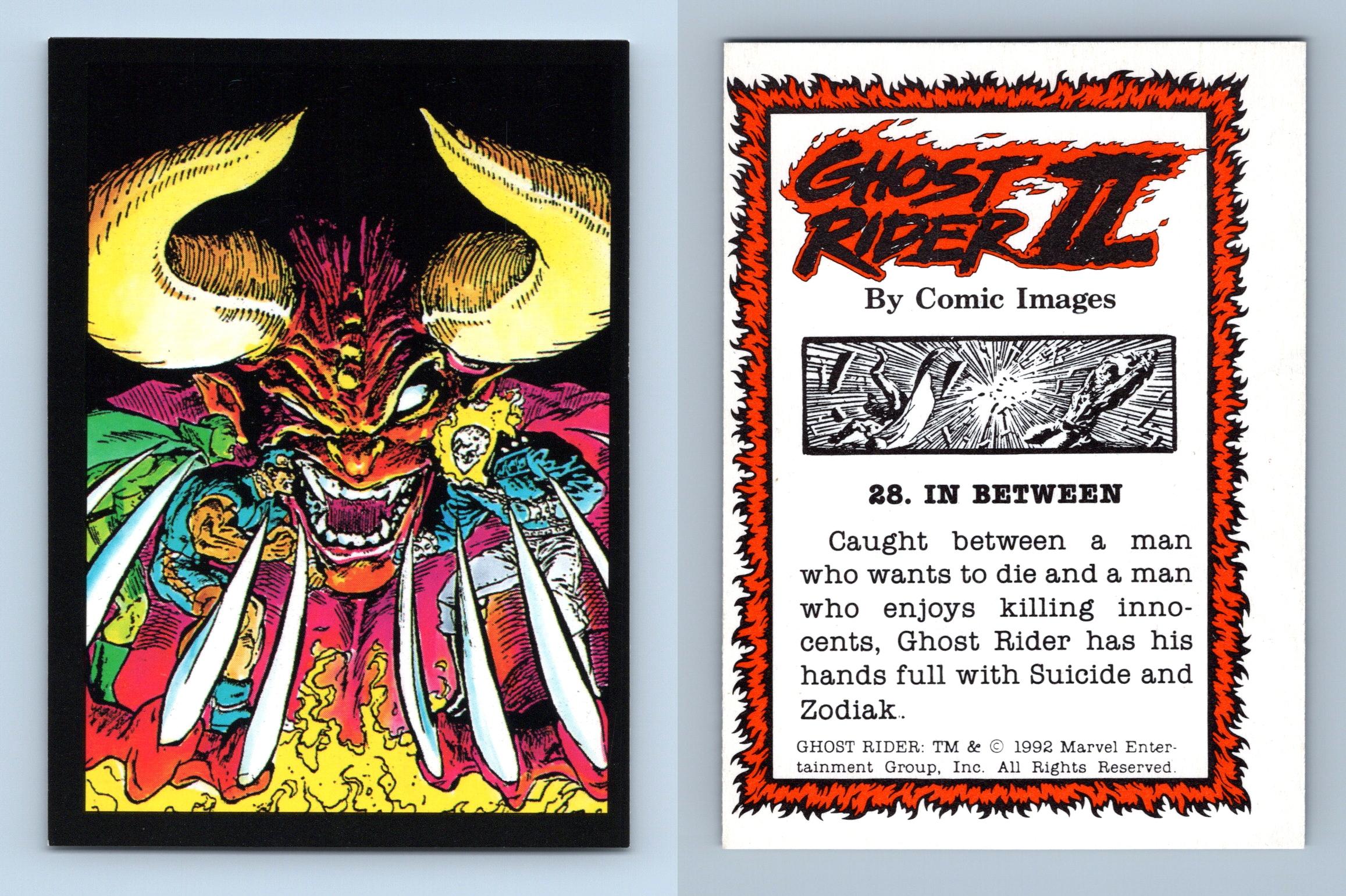 In Between #28 Ghost Rider II Comic Images 1992 Trading Card