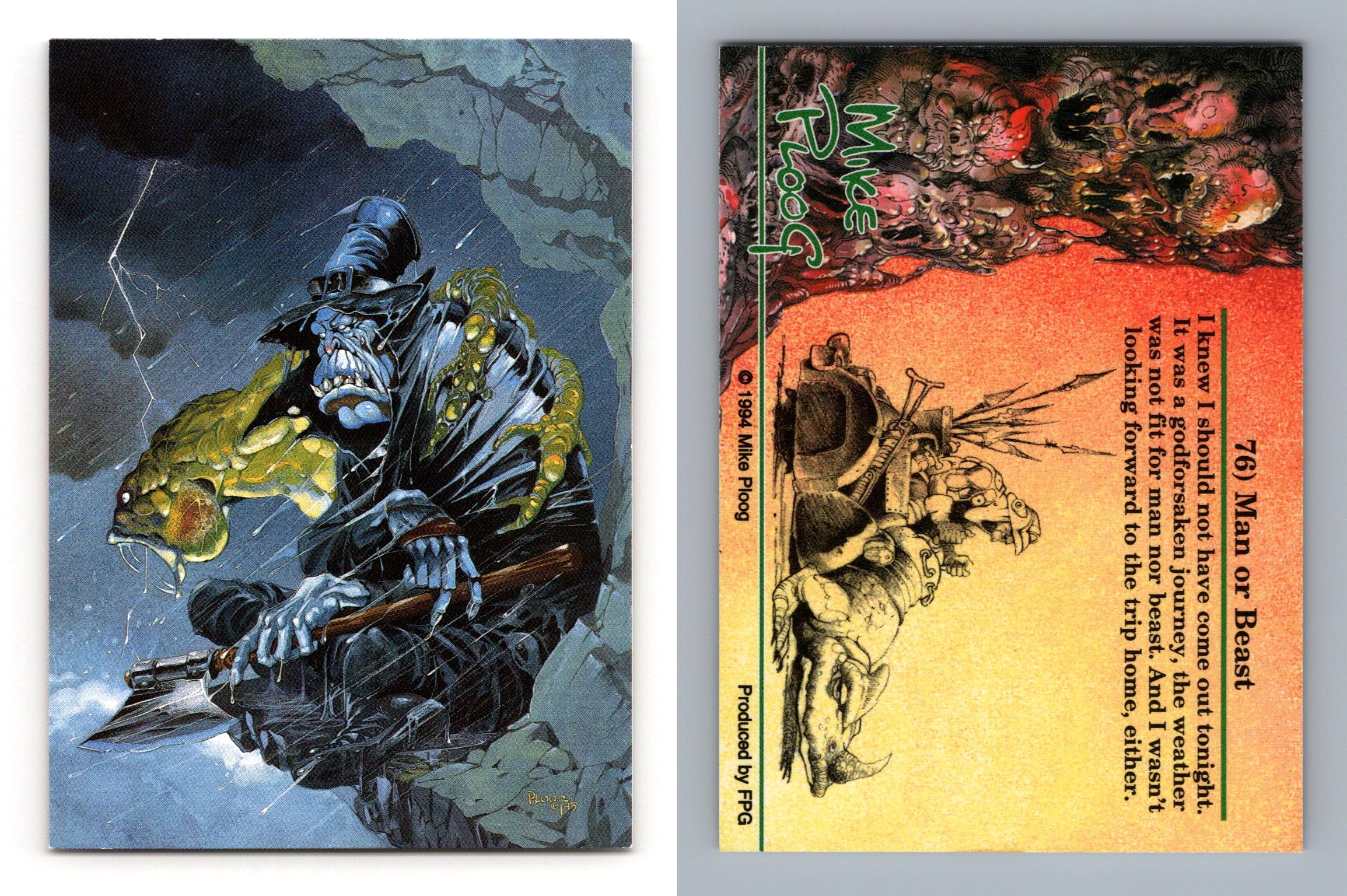 Man Or Beast #76 Mike Ploog 1994 FPG Trading Card