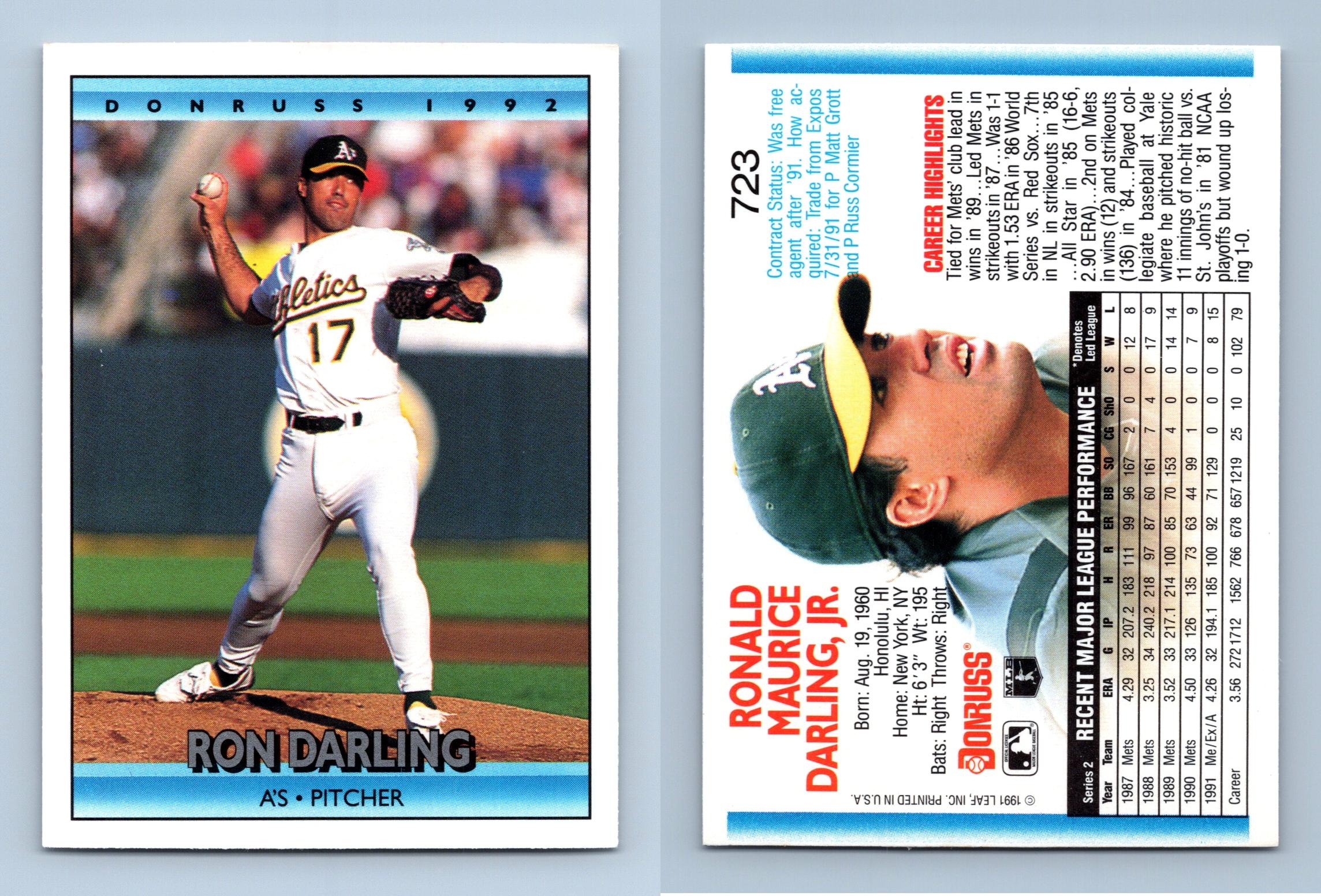 Ron Darling Baseball Cards