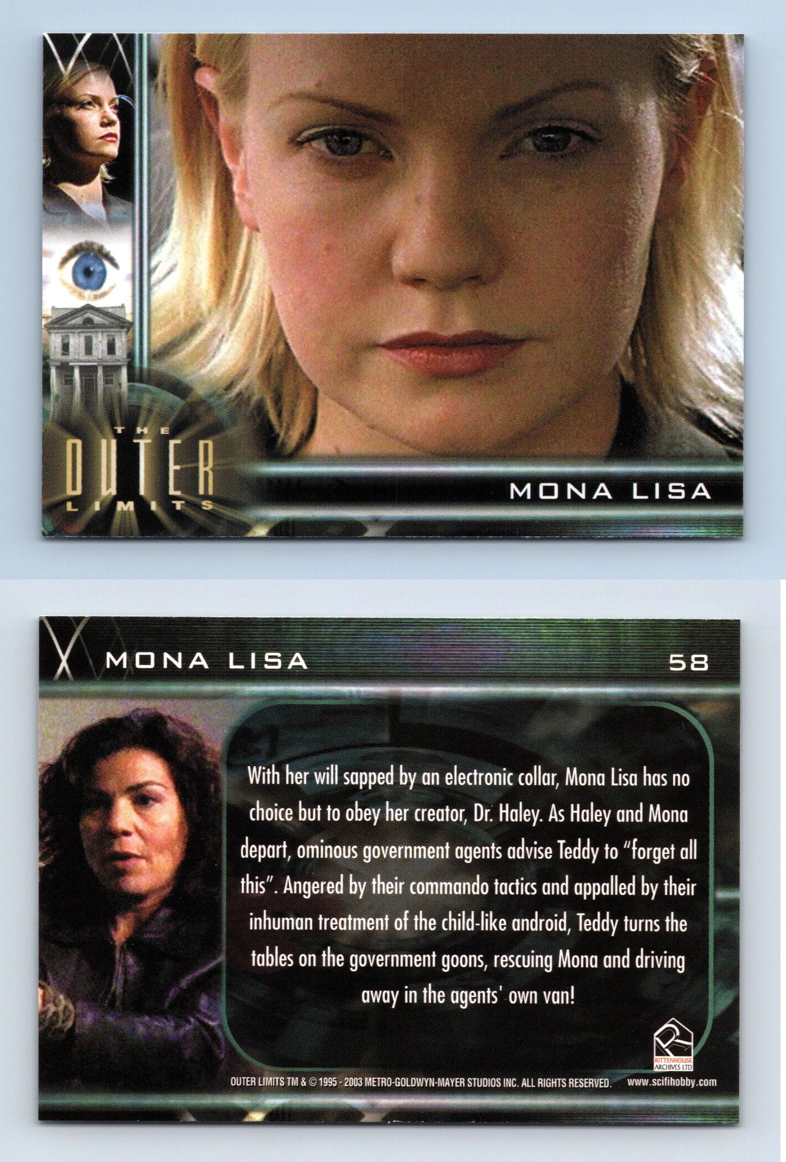 Mona Lisa #58 The Outer Limits : Sex, Cyborgs & Science Fiction 2003 Card