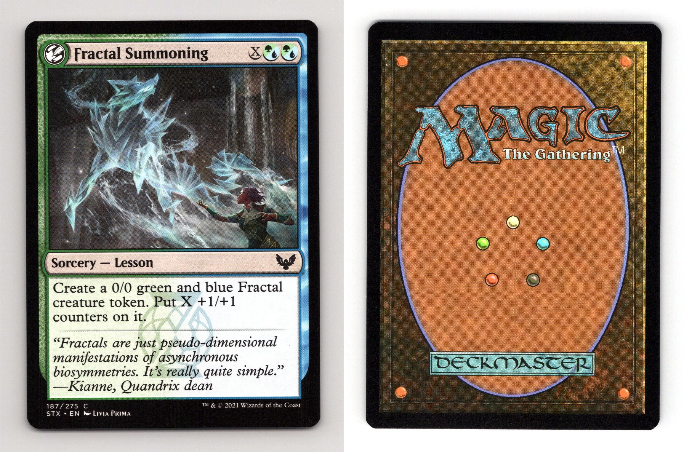 Fractal Summoning #187/275 MTG Strixhaven Common 2021 TCG Card