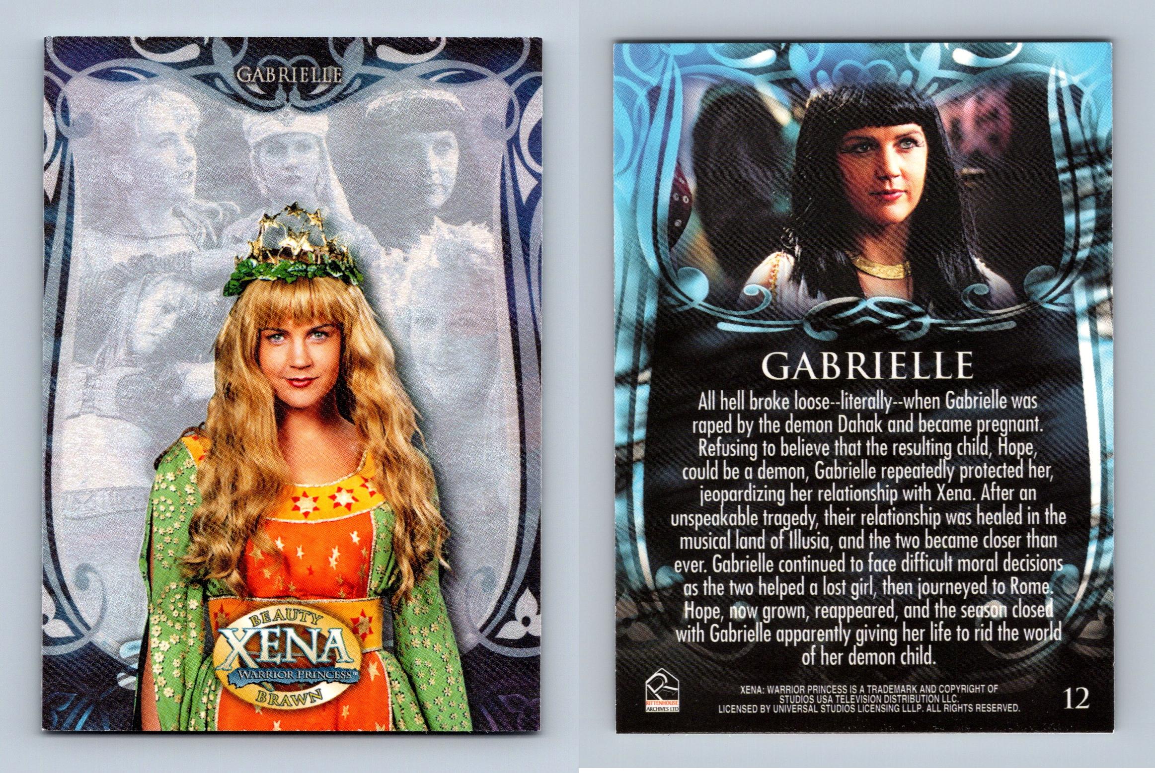 Gabrielle #12 Xena Beauty & Brawn 2002 Rittenhouse Trading Card