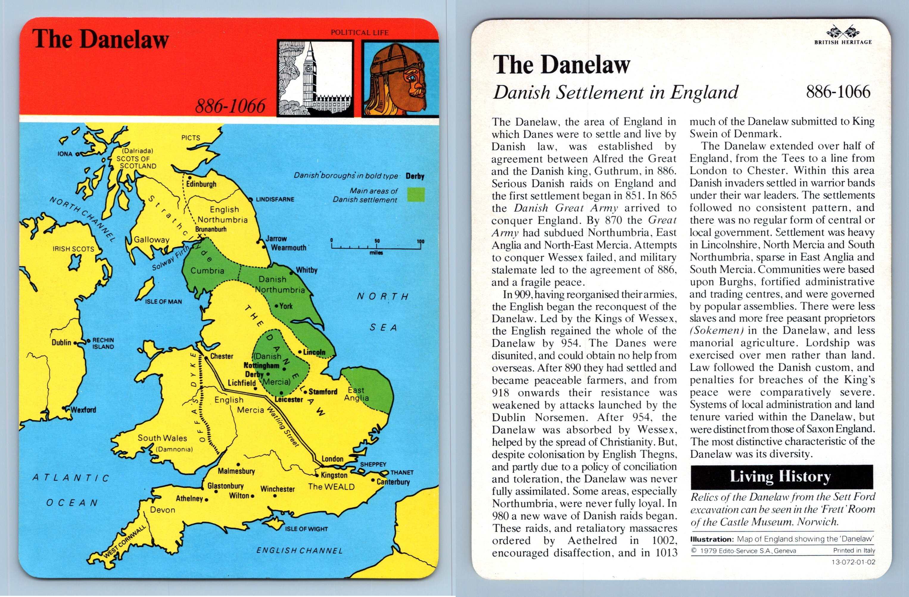 The Danelaw Political British Heritage EditoService SA 1979 Card
