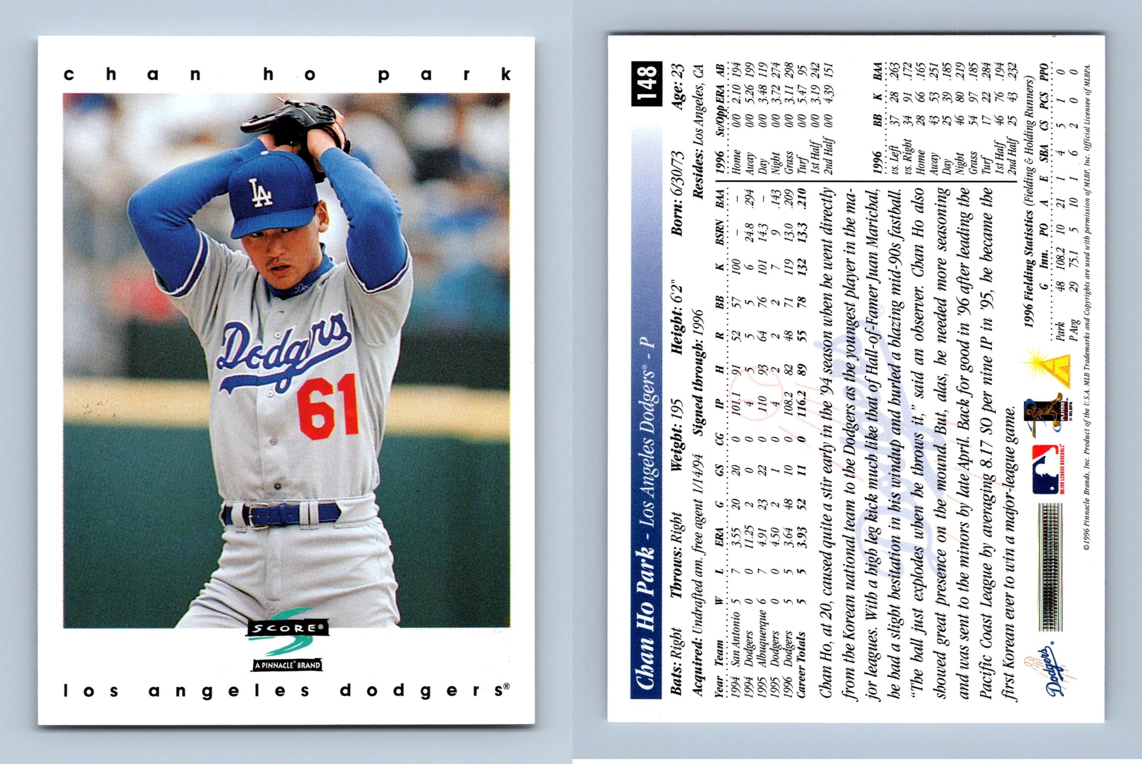Chan Ho Park - Dodgers #148 Score 1997 Baseball Trading Card