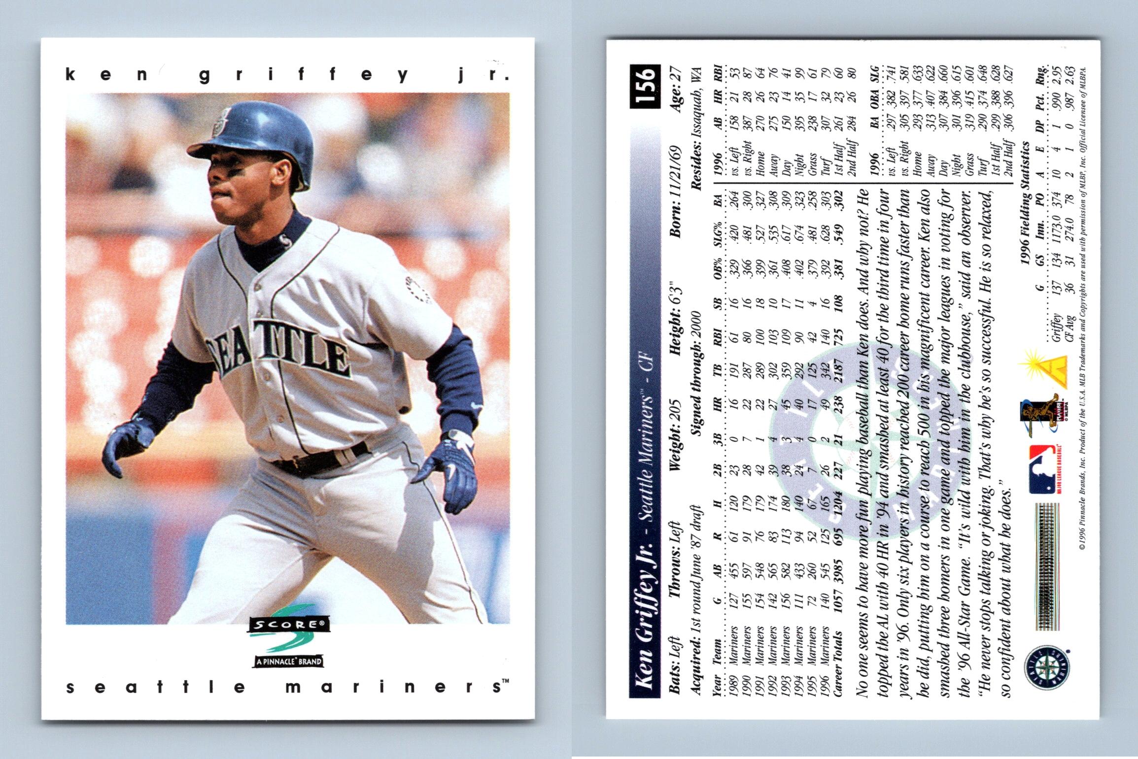 Ken Griffey Jr. - Mariners #156 Score 1997 Baseball Trading Card