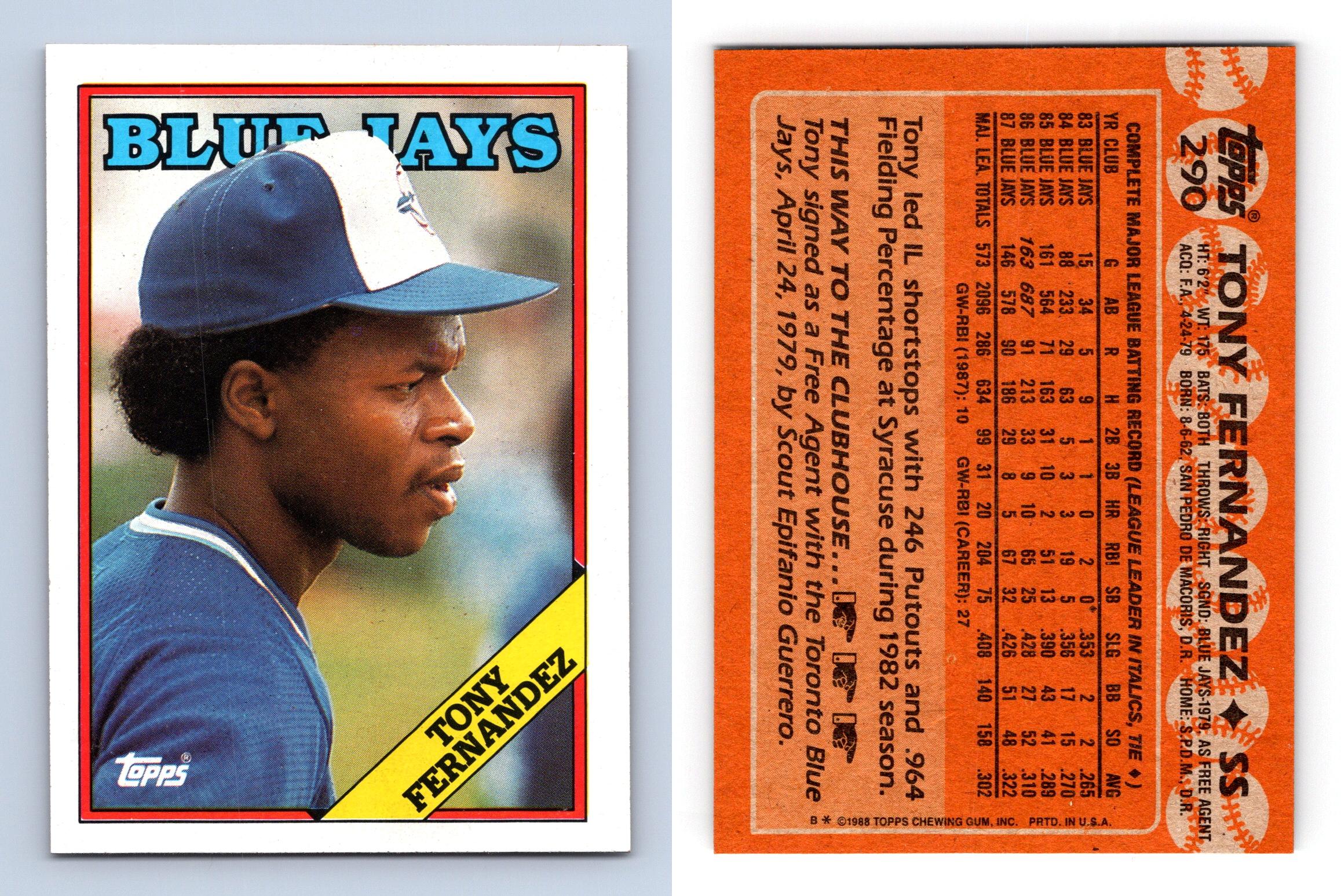 Tony Fernandez Baseball Cards