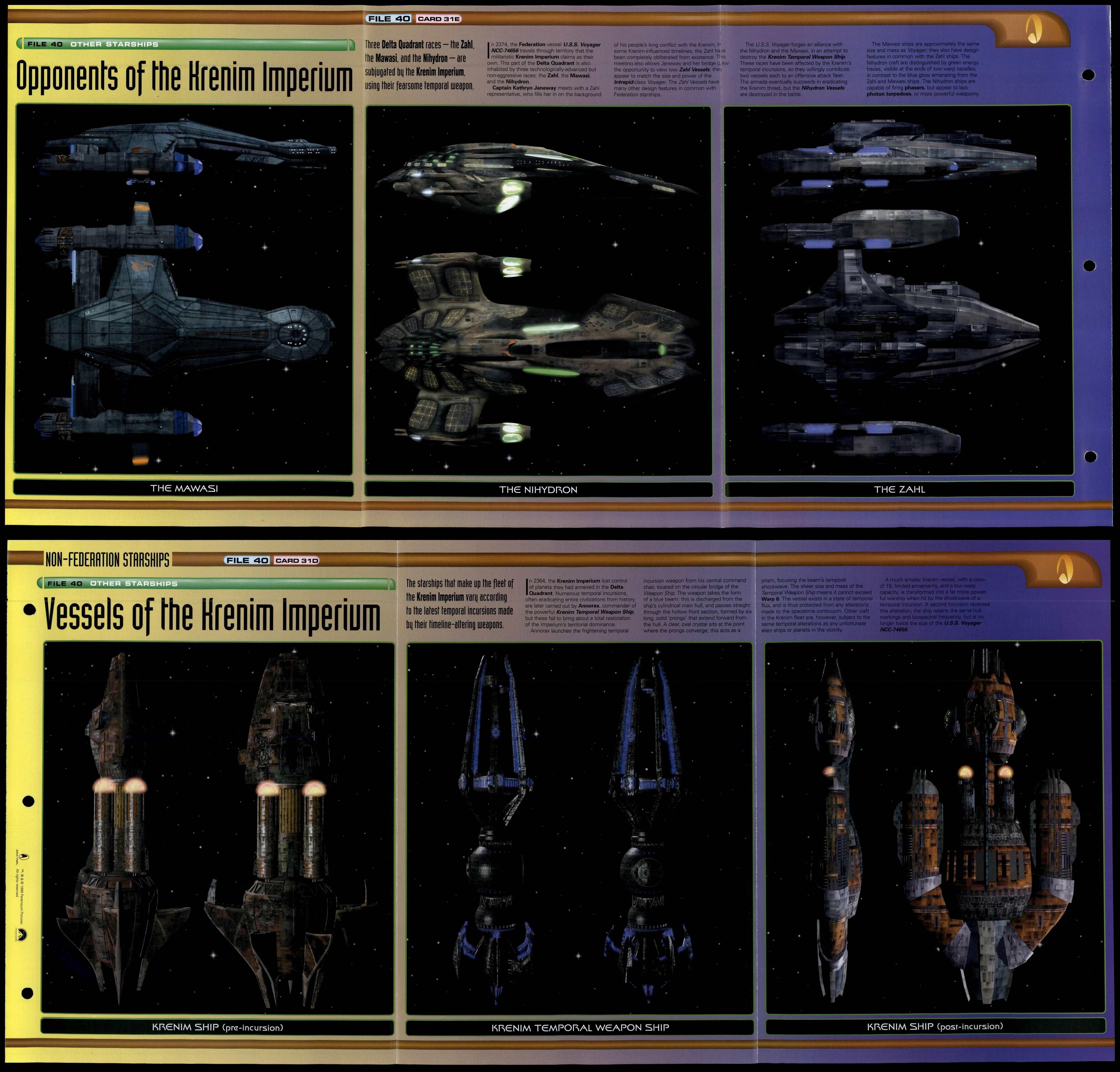 Vessels Of The Krenim Imperium - Other Starships - Star Trek Fact File ...