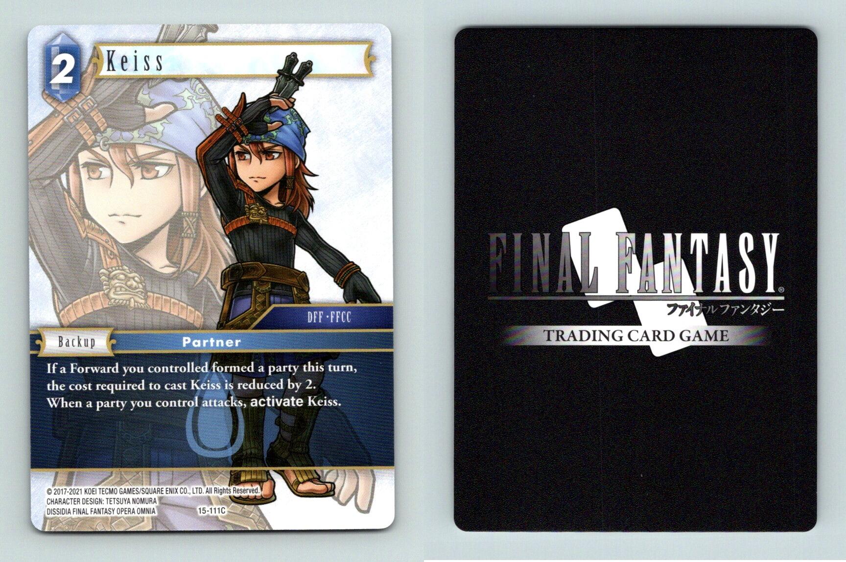 Keiss 15111C Final Fantasy Opus XV Crystal Dominion Common TCG Card