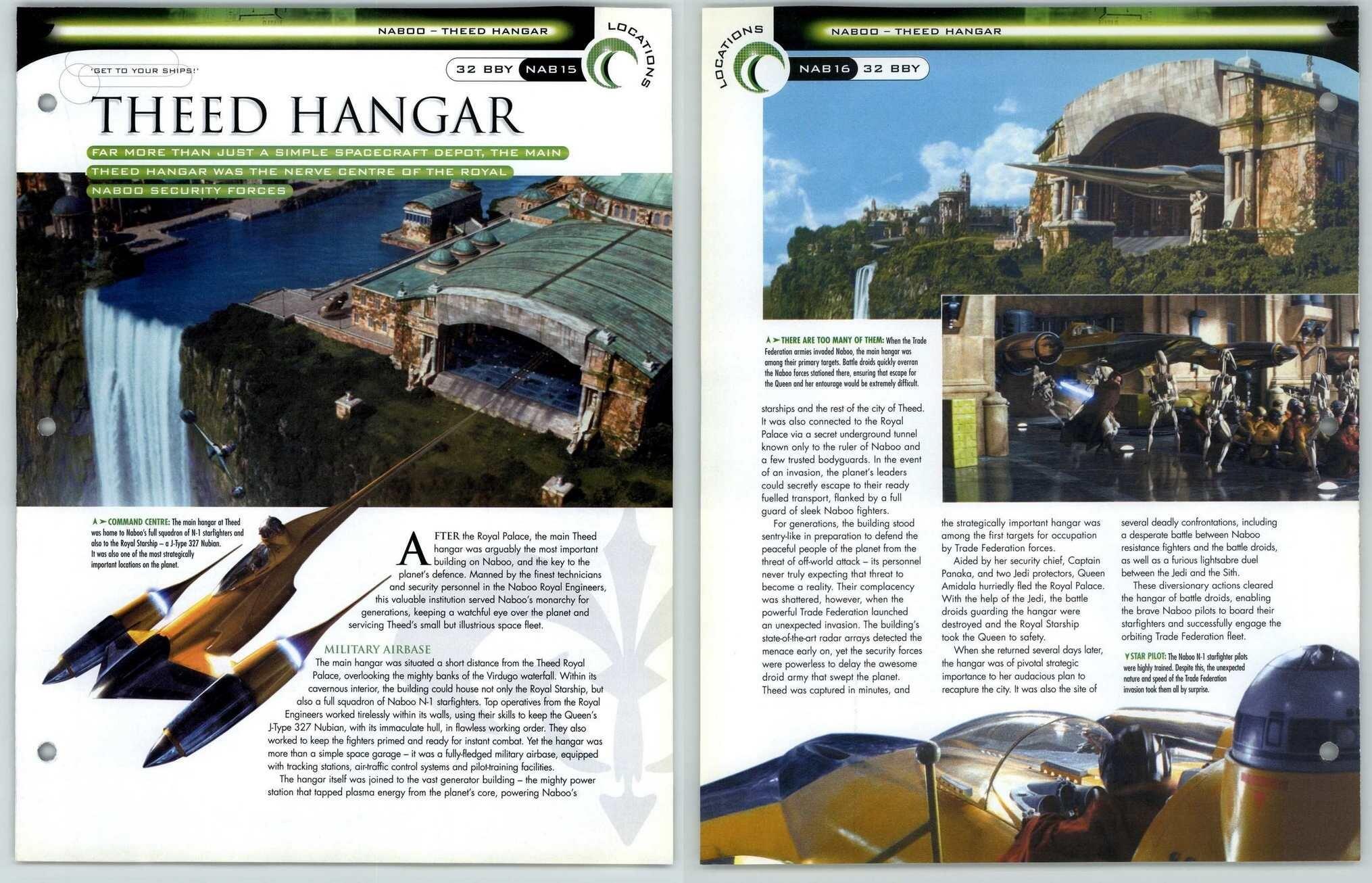 Theed Hangar NAB1516 Naboo Locations Star Wars Fact File Page