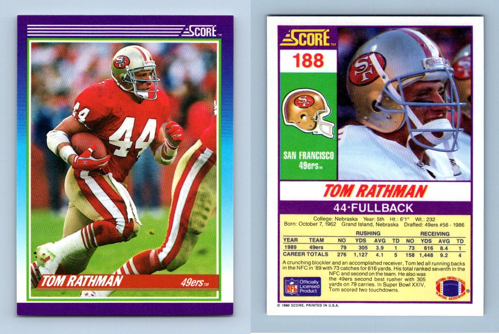 Tom Rathman Football Cards