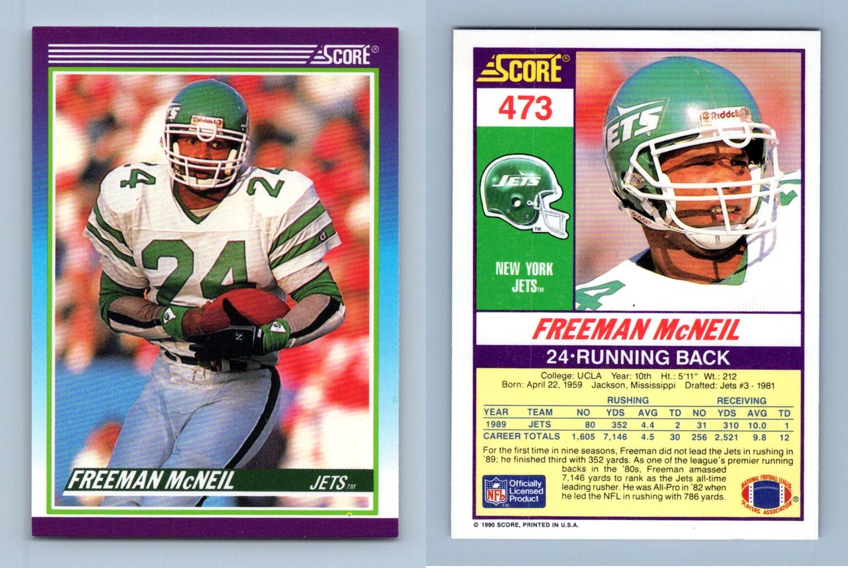 Freeman McNeil - Jets #473 Score 1990 NFL Football Trading Card