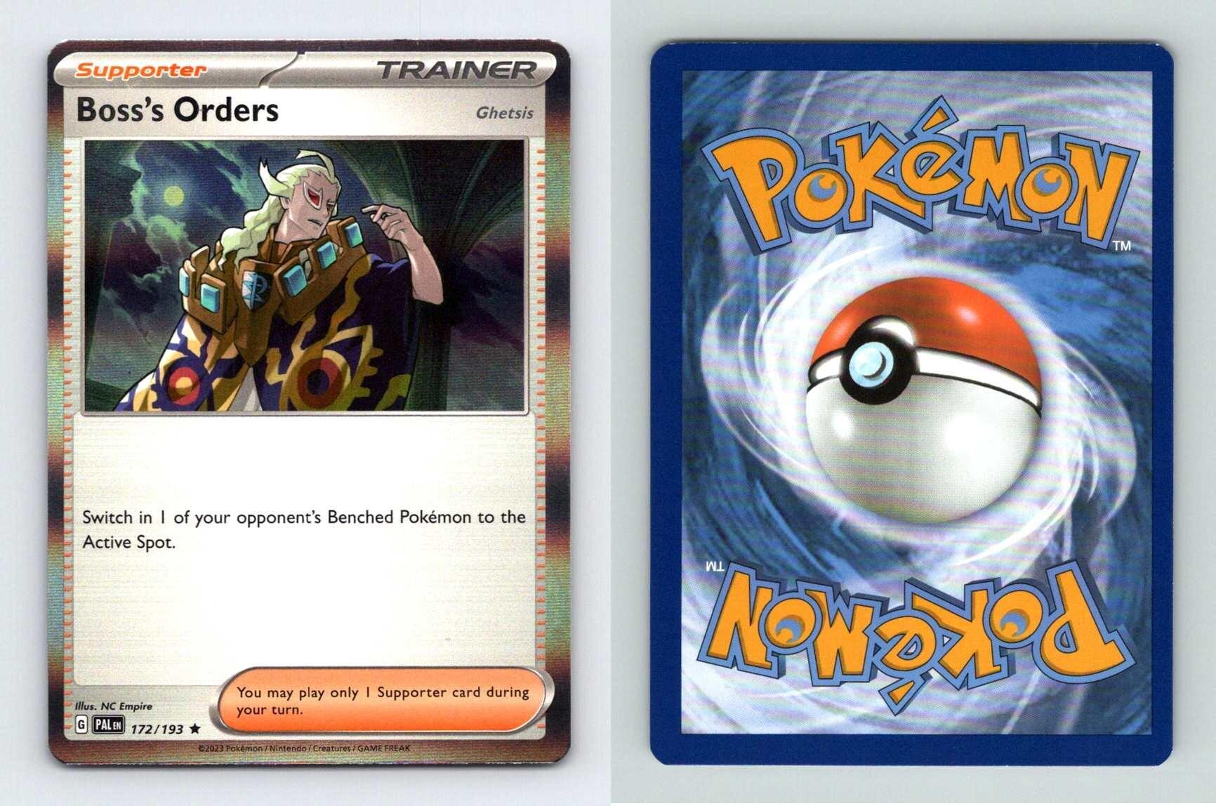 Boss S Orders 172 SV Paldea Evolved Rare Holo Pokemon 2023 TCG Card   Document 20230623 0025 