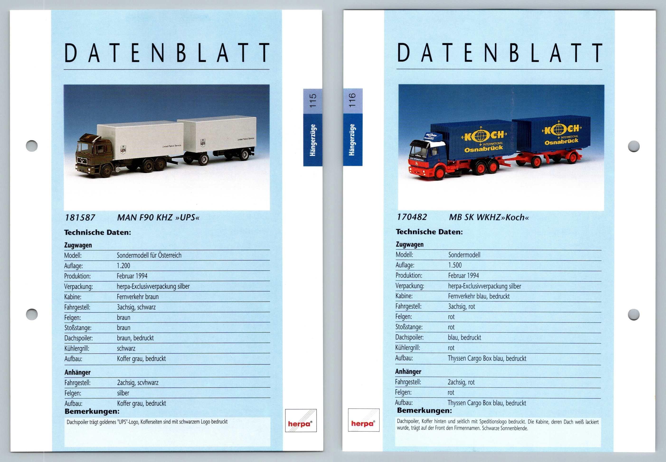 Man F90 Khz Mb Sk Wkhz 115 6 Hangerzuge Datenblatt Herpa Data Sheet