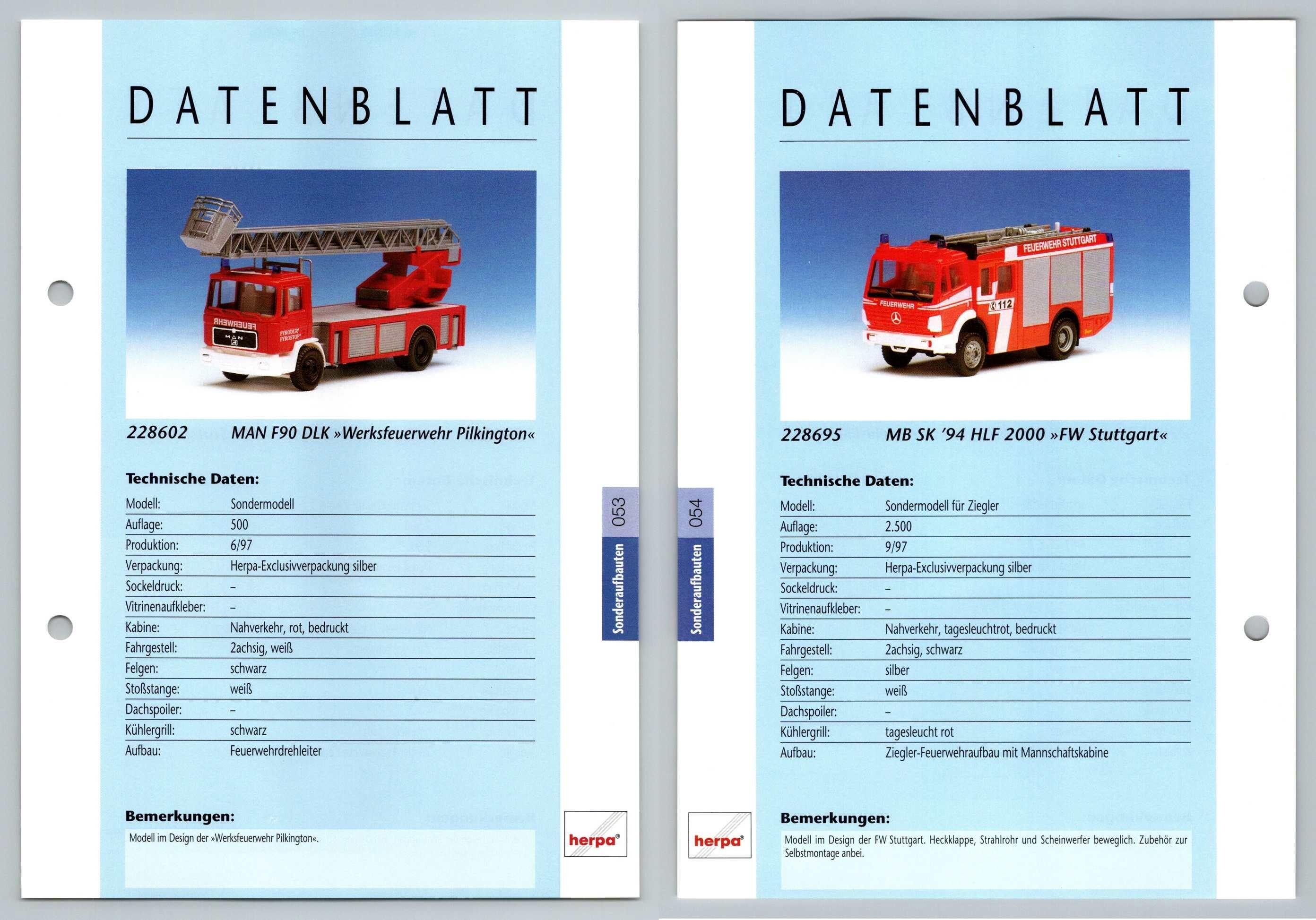 Man F90 Dlk Mb Sk 94 Hlf 2000 53 4 Sonderaufbauten Datenblatt