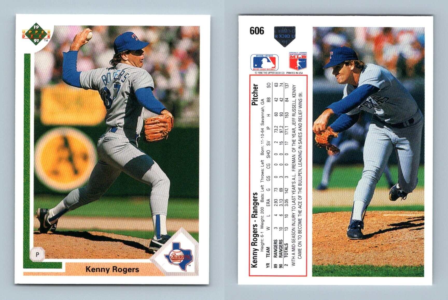 Lot of 10 Different Kenny Rogers Baseball Cards