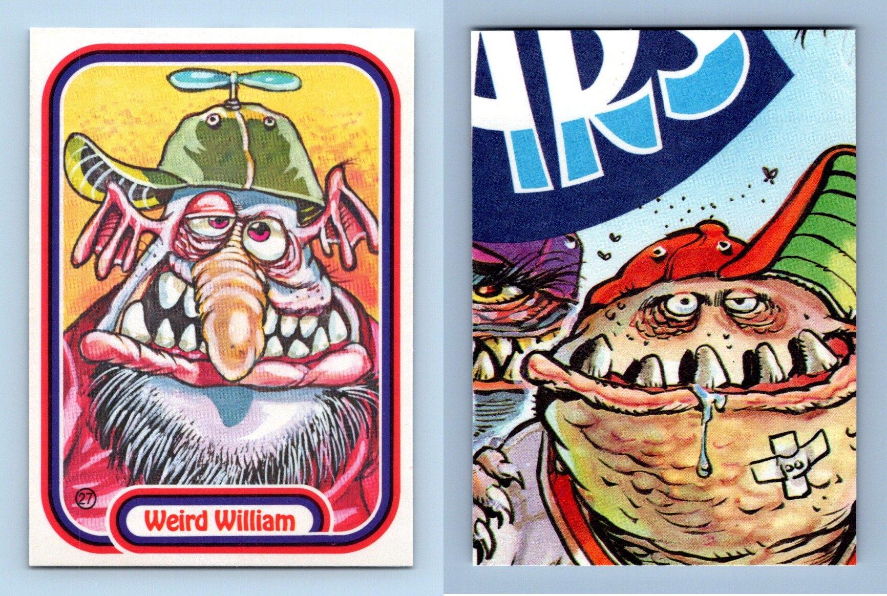Weird William 27 Awesome! All Stars Baseball 1988 Leaf Trading Card