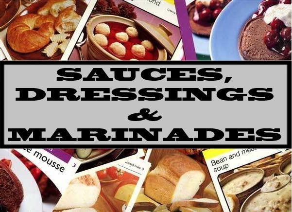 Sauces, Dressings & Marinades