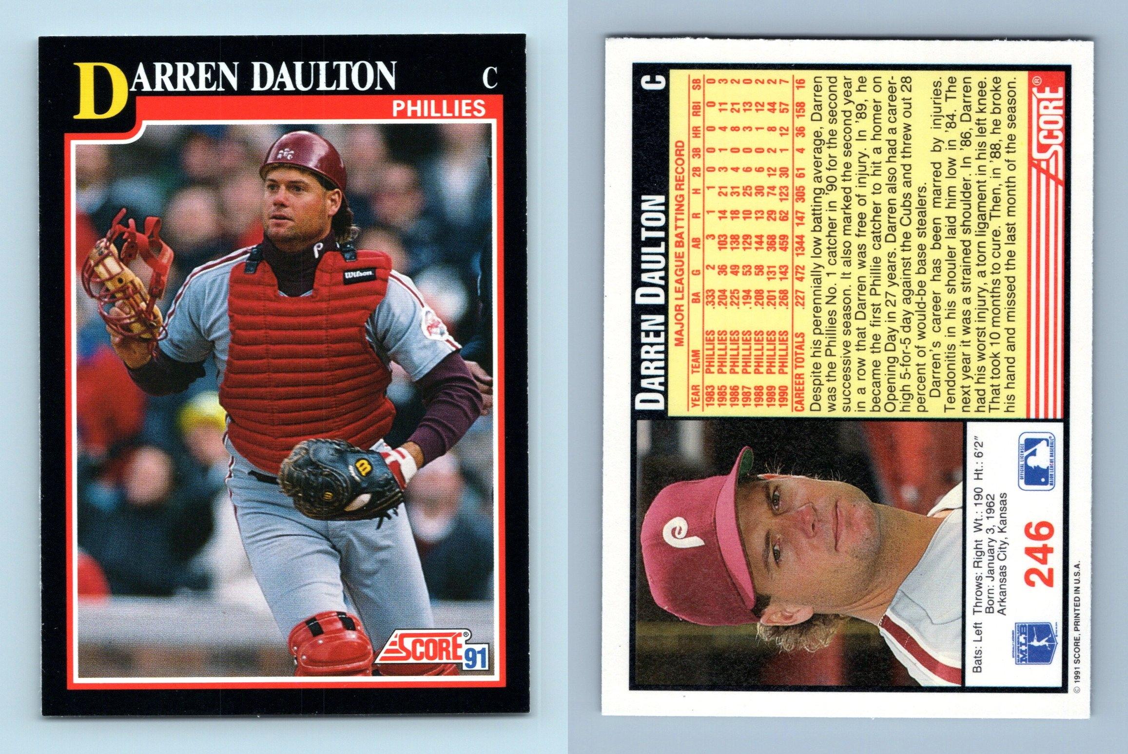 Darren Daulton - Trading/Sports Card Signed