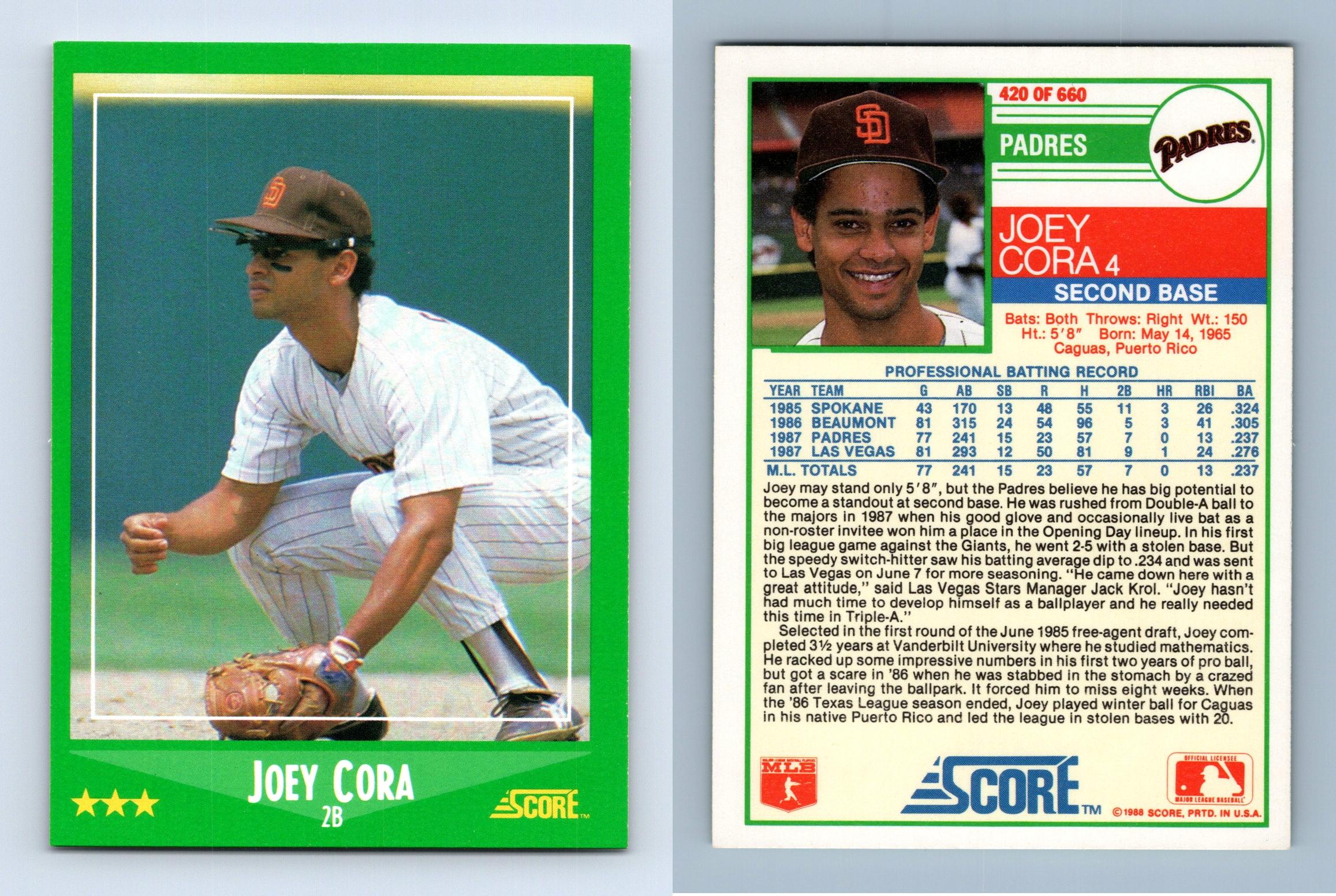 joey cora baseball card